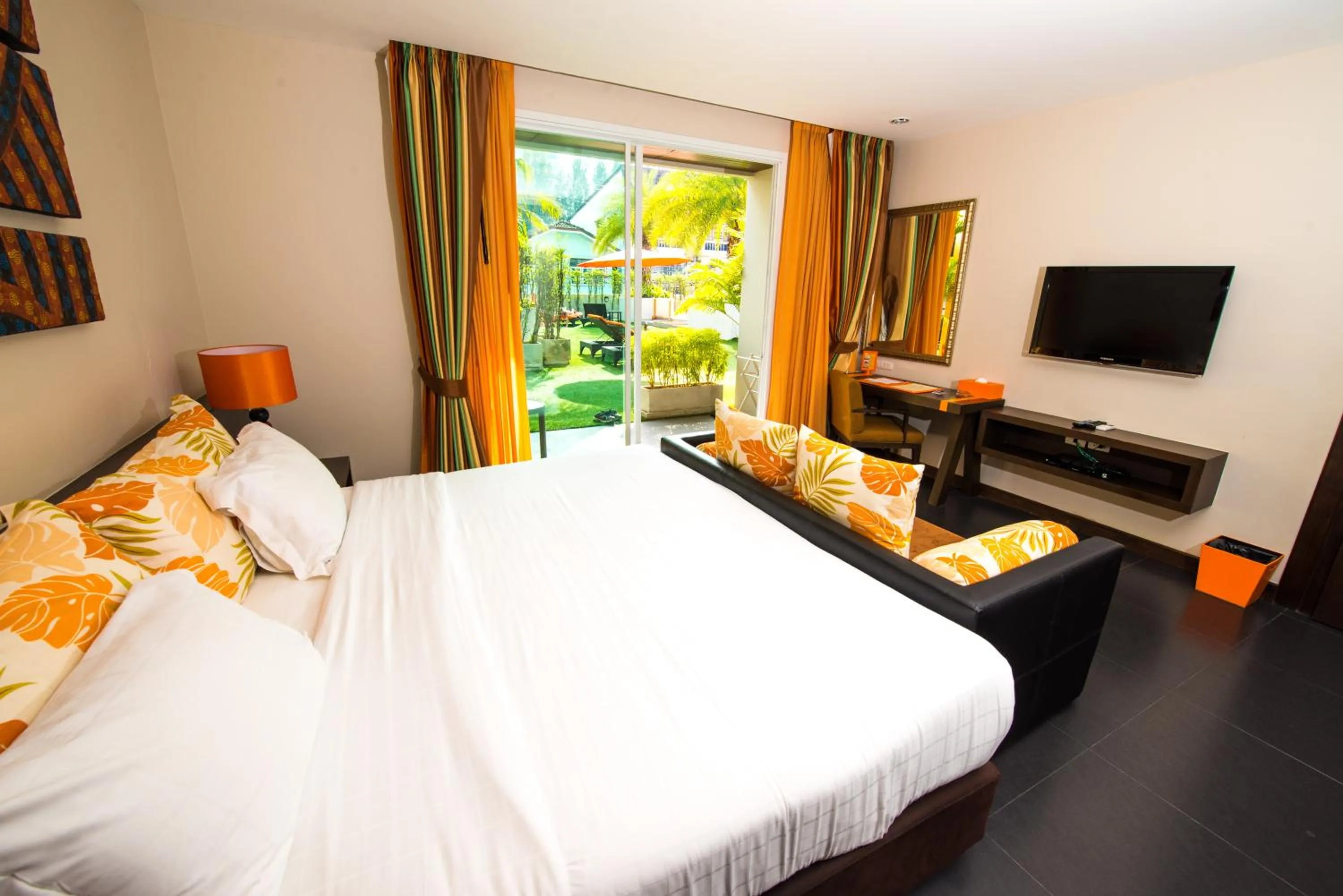 Decorative detail, Bed in FuramaXclusive Sandara Hua Hin at Cha-am Beach