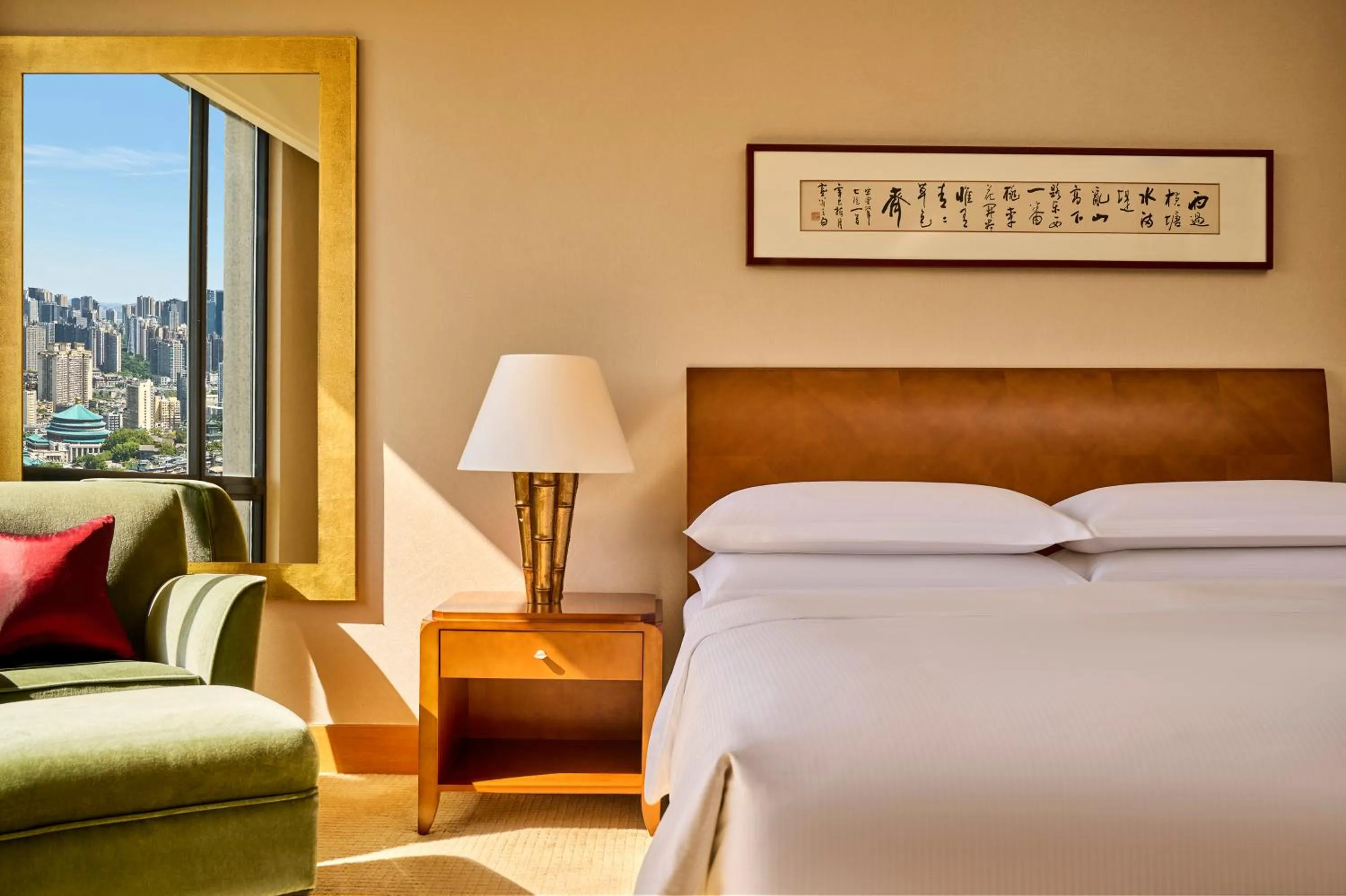 Bed in Hilton Chongqing
