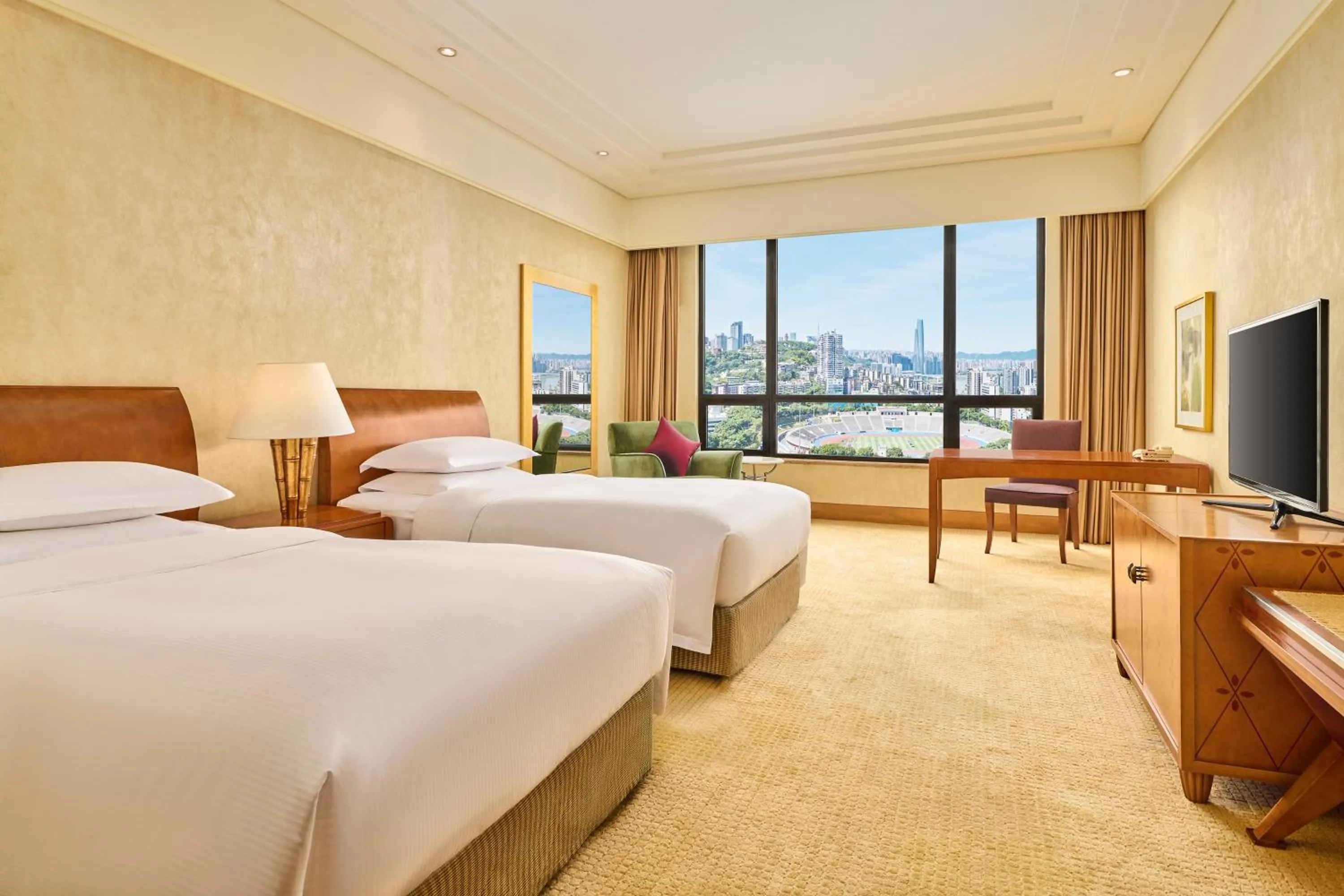 Bed in Hilton Chongqing