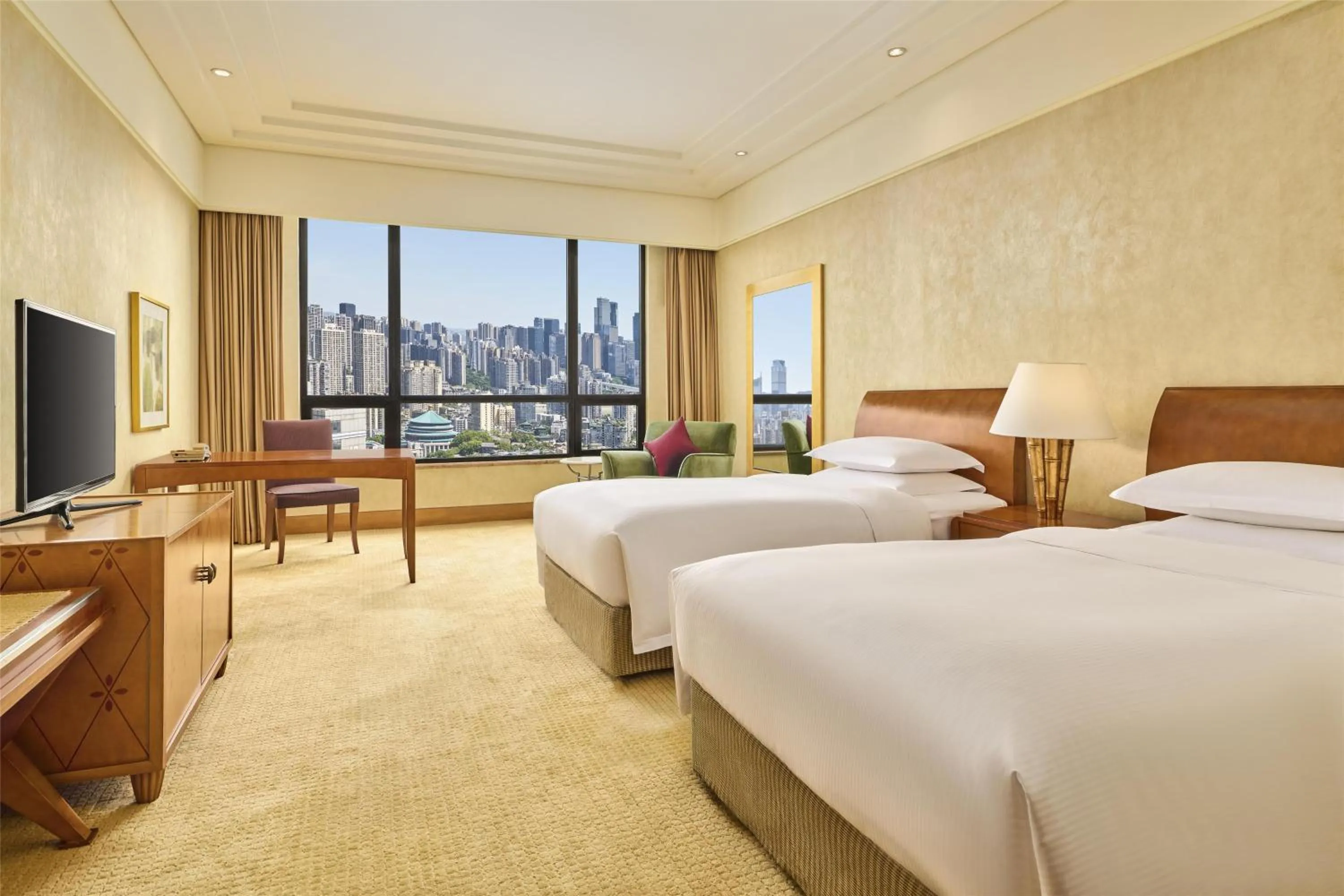 Bed in Hilton Chongqing
