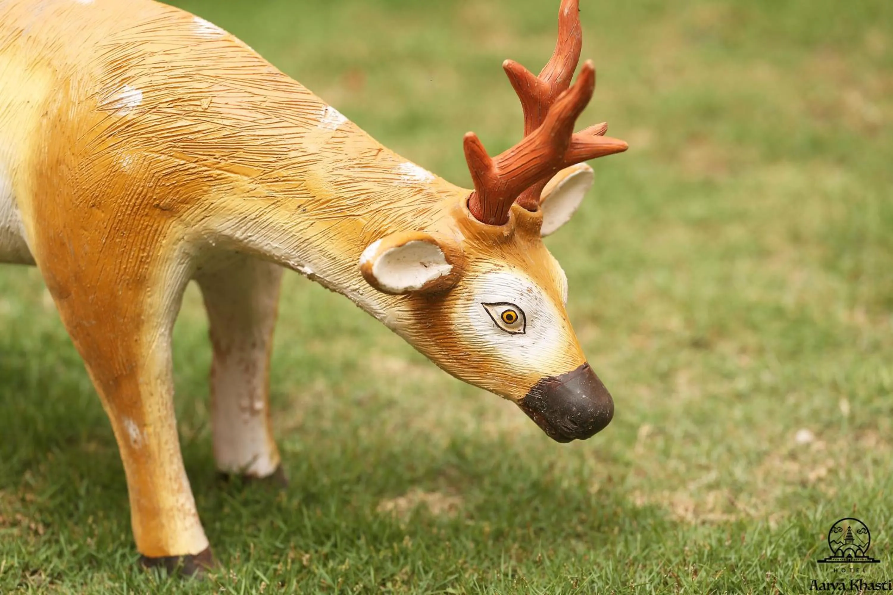 Decorative detail in Aarya Chaitya Inn