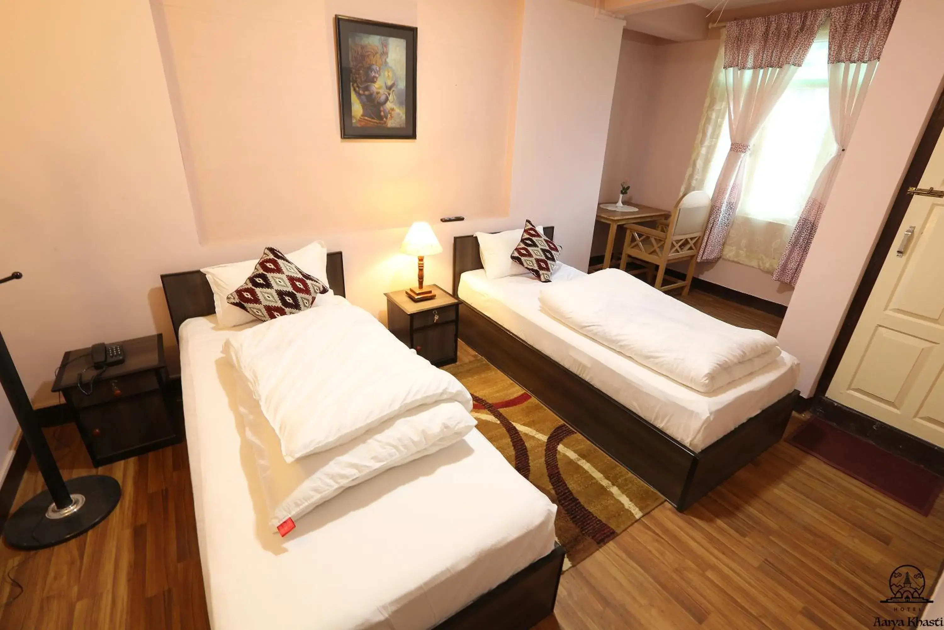 Standard Twin Room with Garden View in Aarya Chaitya Inn Standard Twin Room with Garden View in Aarya Chaitya Inn