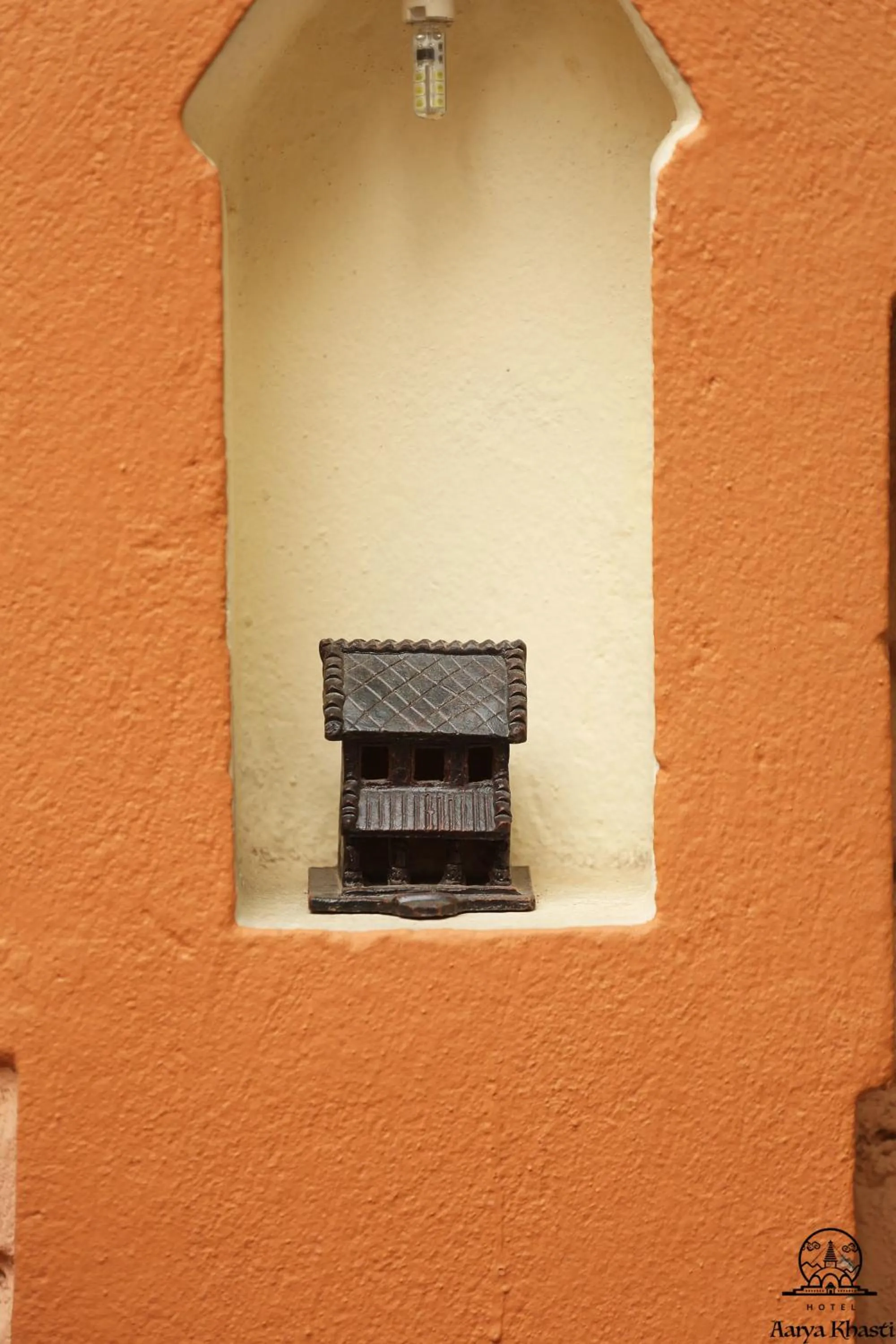 Decorative detail in Aarya Chaitya Inn