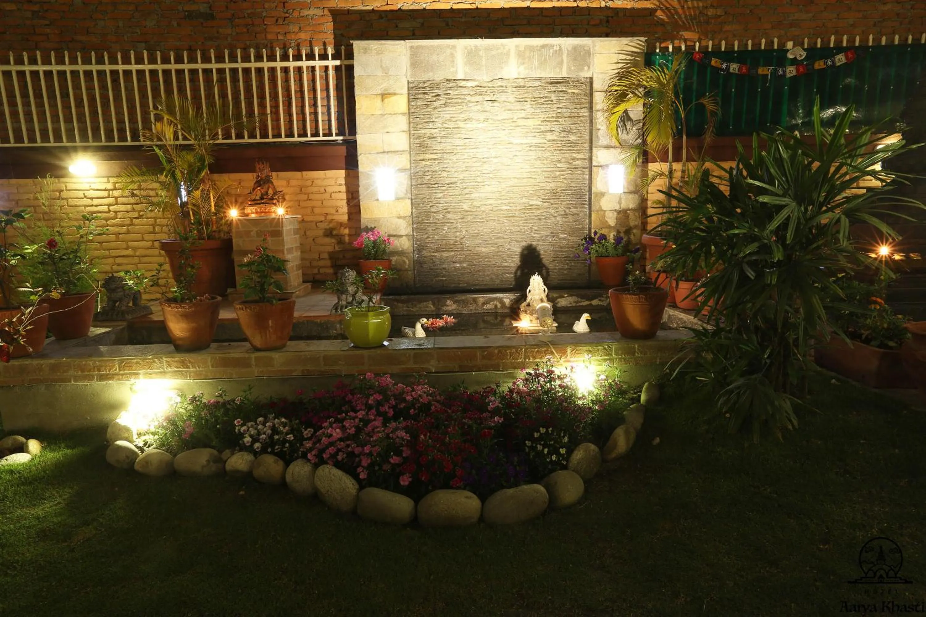 Garden in Aarya Chaitya Inn