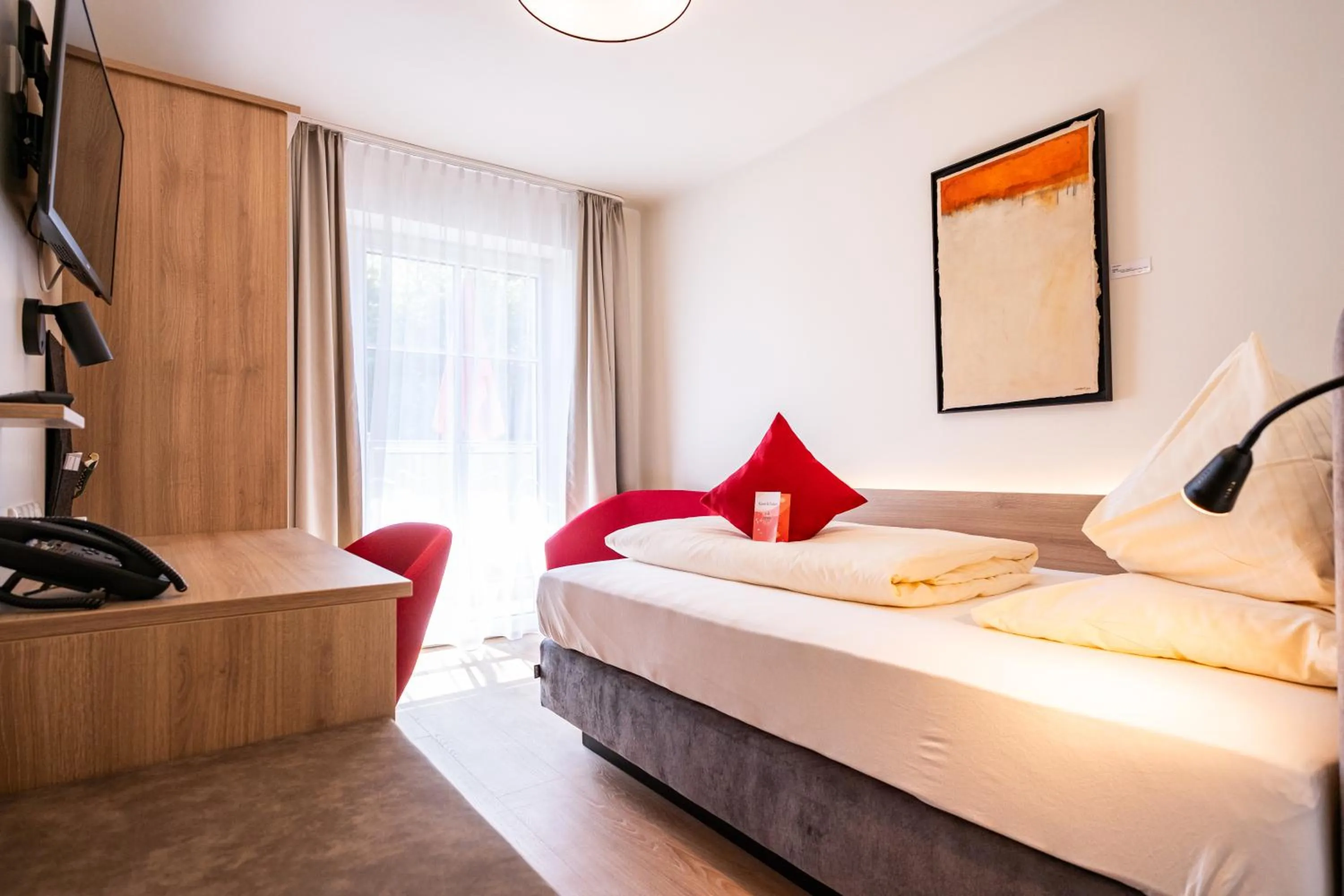 Bed in Hotel Rosenvilla