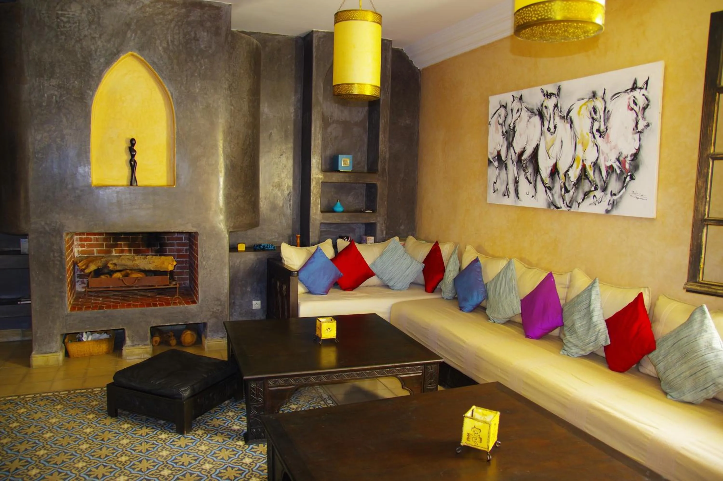 Living room in Essaouira Lodge