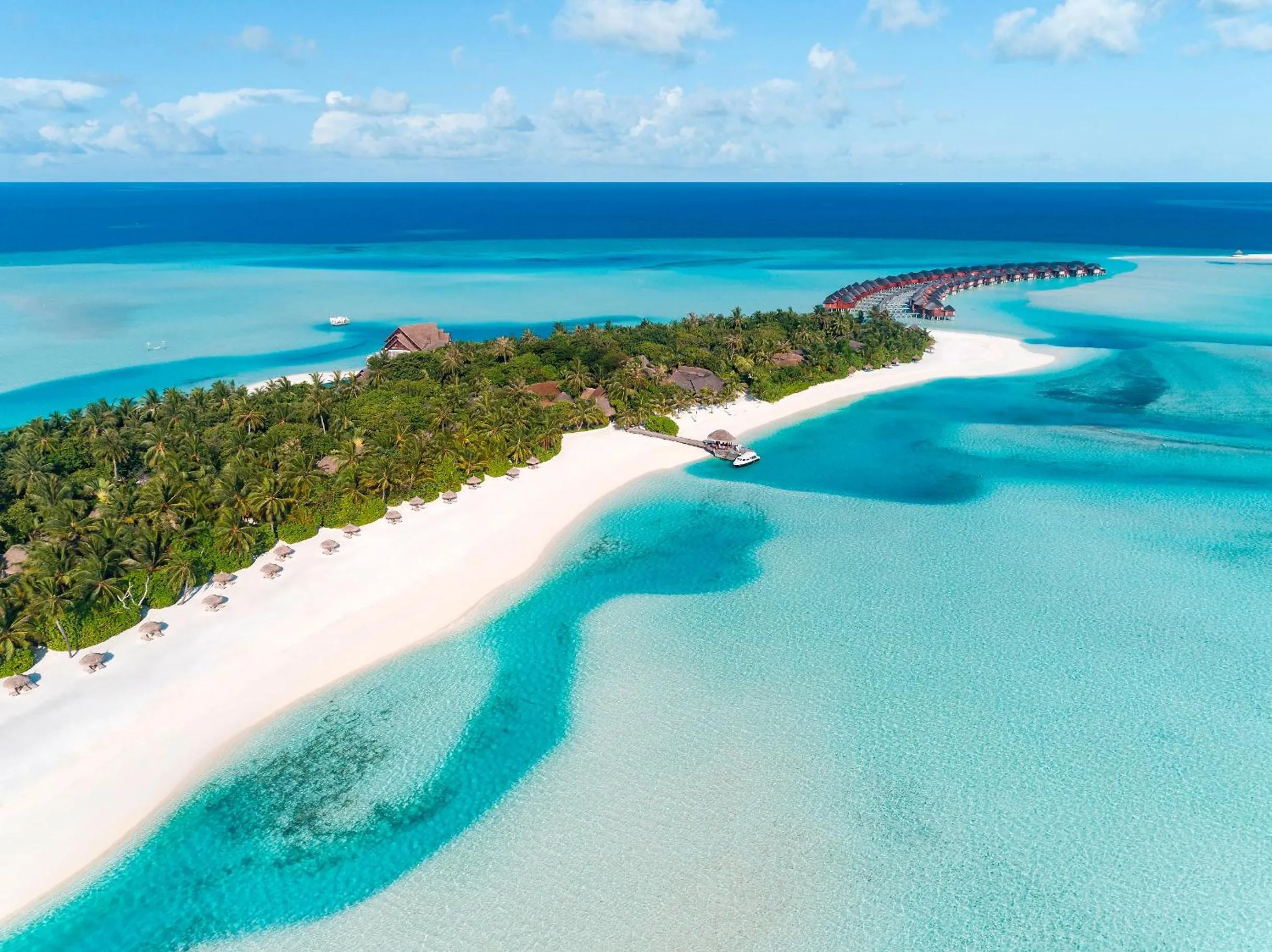 Bird's eye view in Anantara Dhigu Maldives Resort