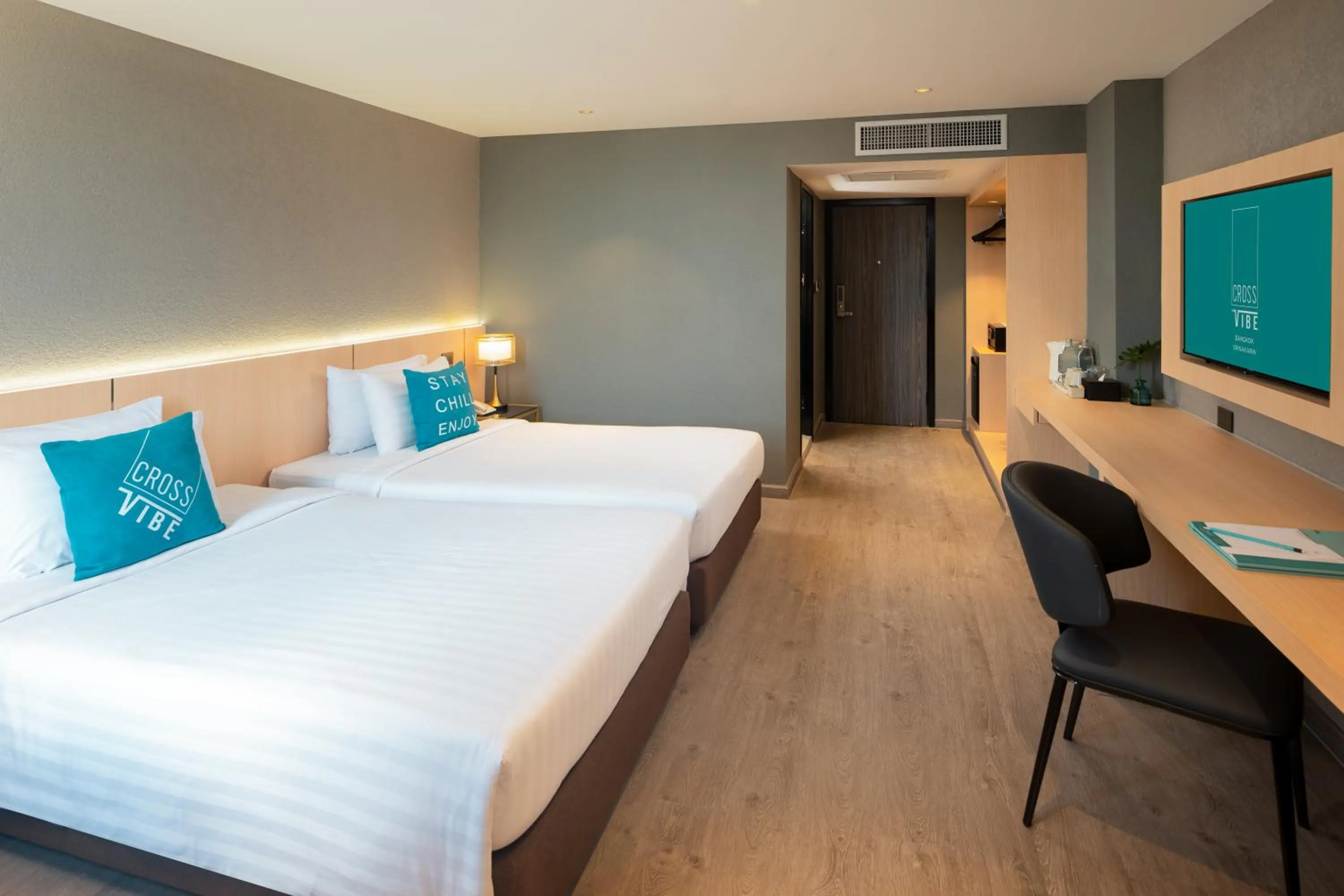 Bedroom, Bed in Cross Vibe Bangkok Srinakarin