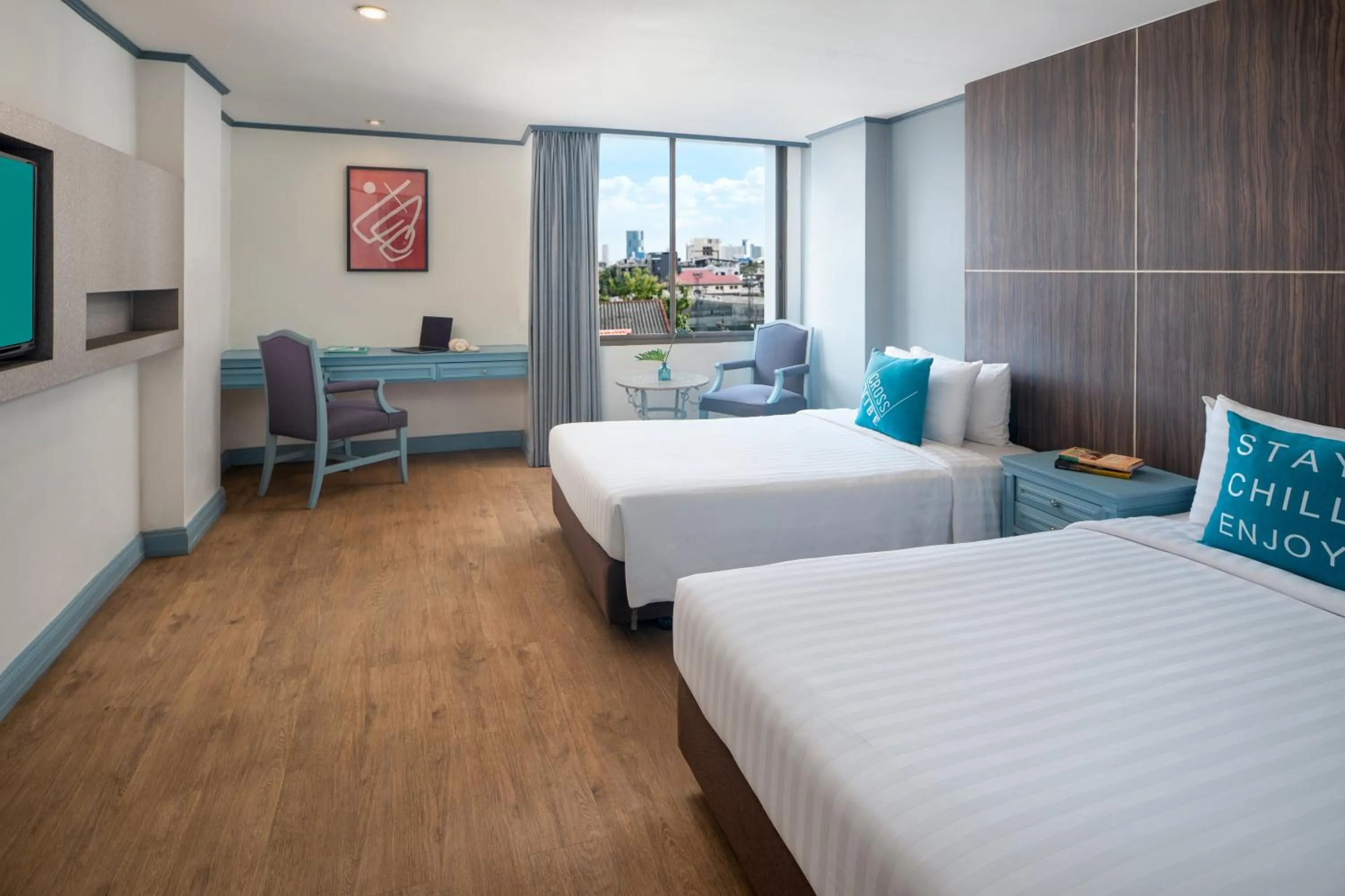 Bedroom, Bed in Cross Vibe Bangkok Srinakarin