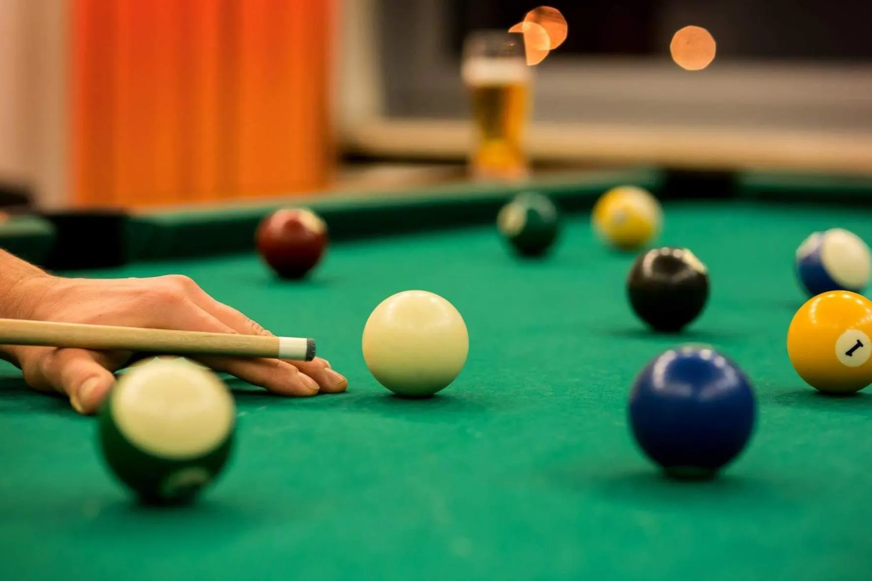 Billiard in Hotel Tęczowy Młyn