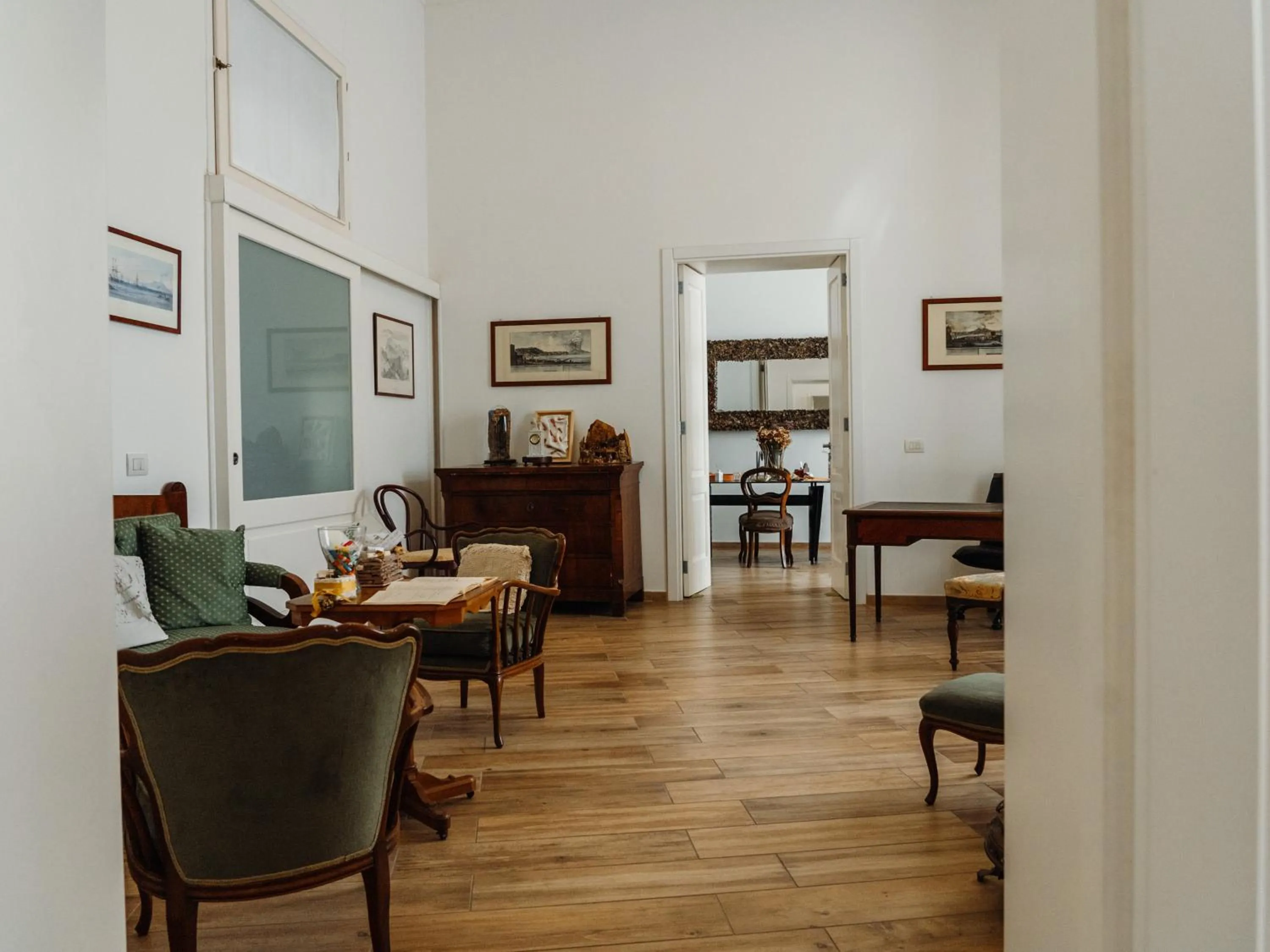 Living room in Lo Specchio dei Papiri