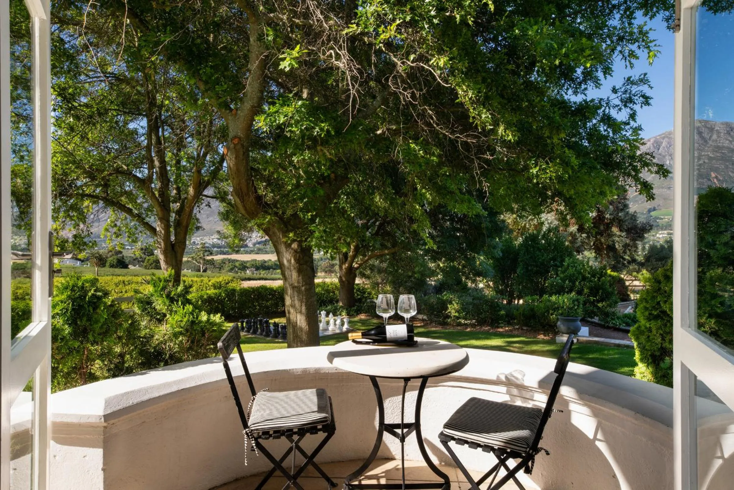 Balcony/Terrace in Mont Rochelle Hotel and Vineyard