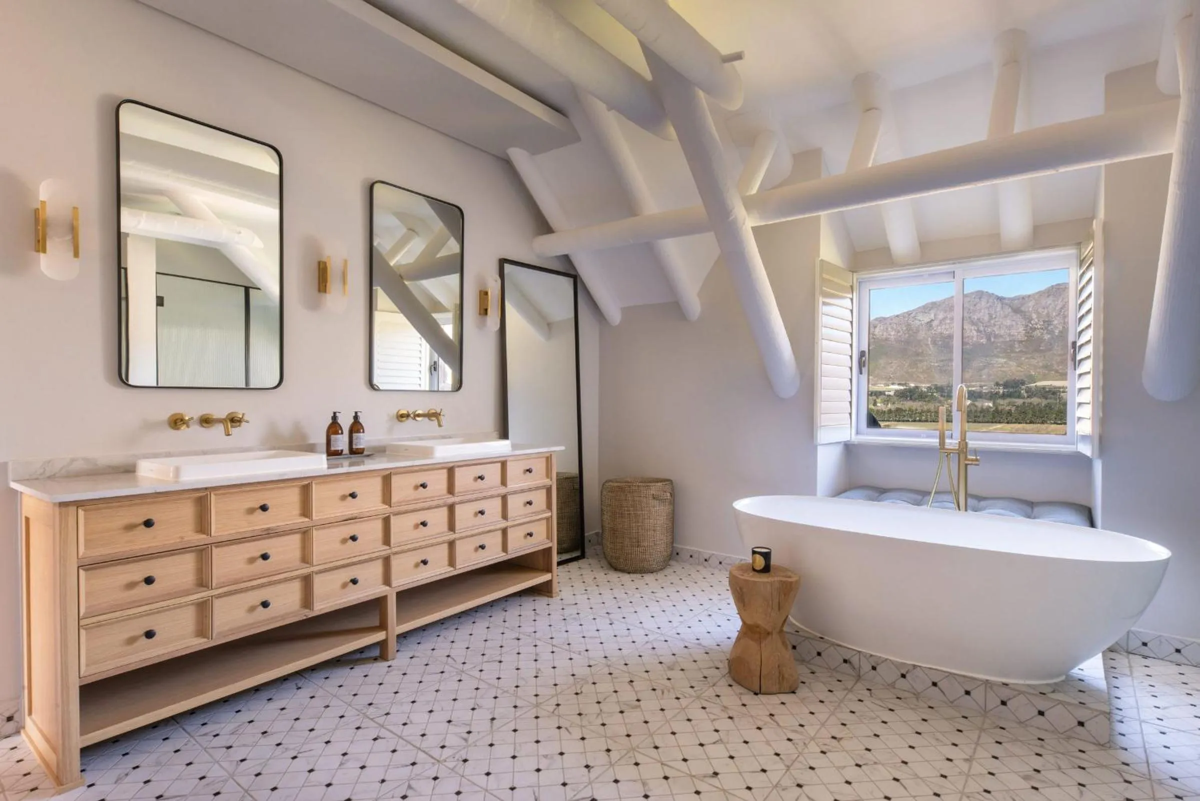 Bathroom in Mont Rochelle Hotel and Vineyard