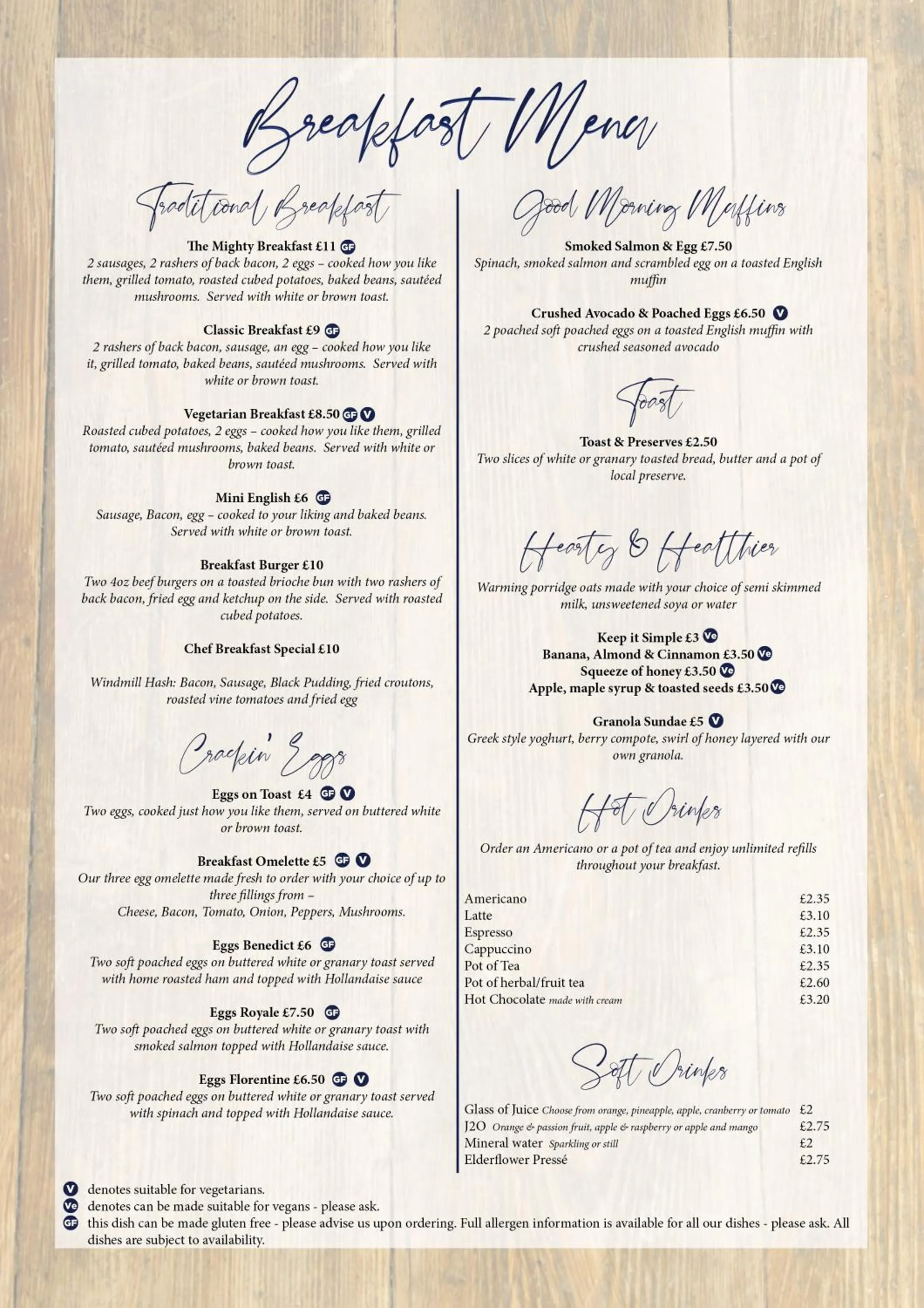 Breakfast in The Windmill Inn