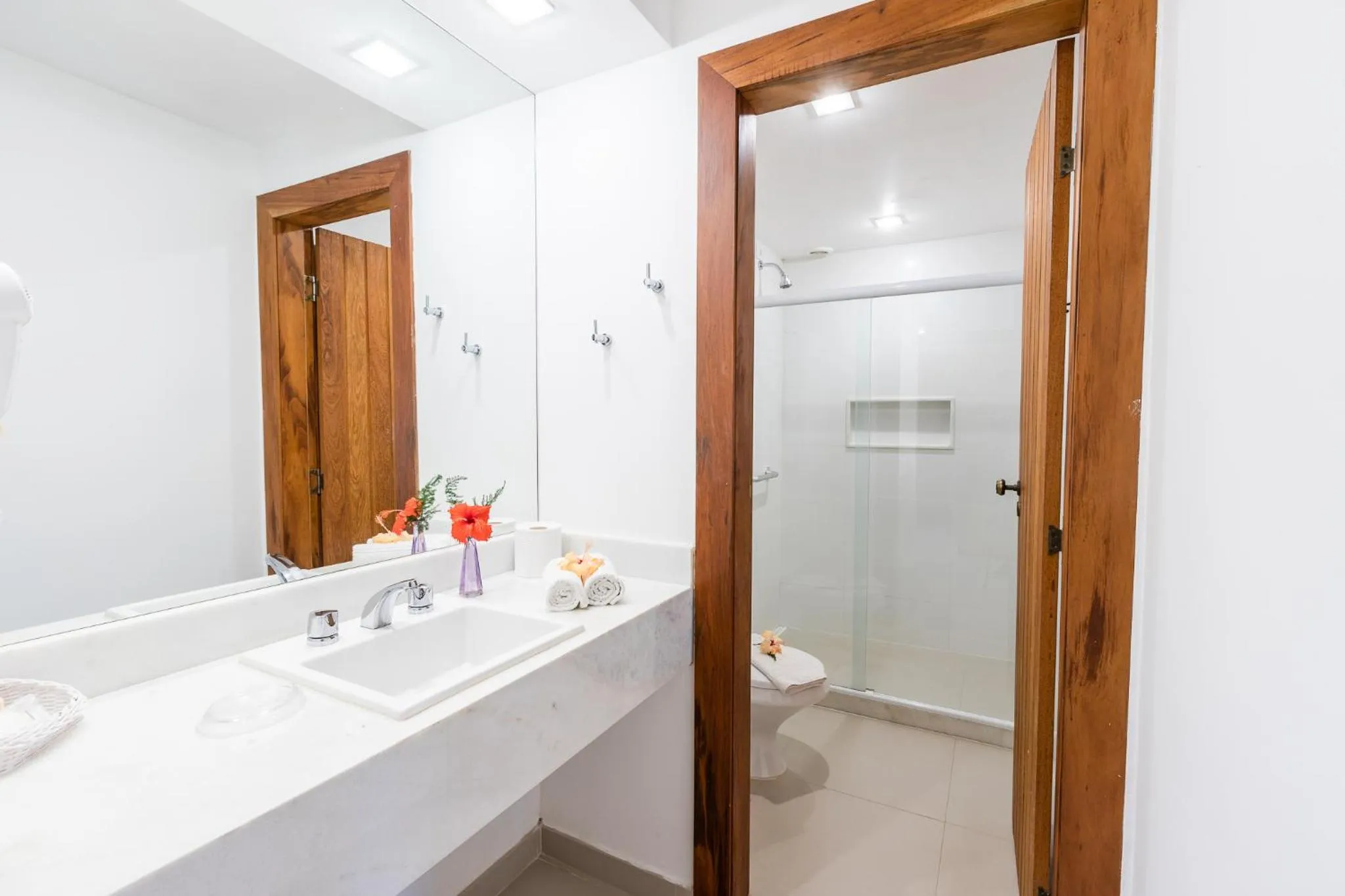 Bathroom in Pousada dos Tangarás