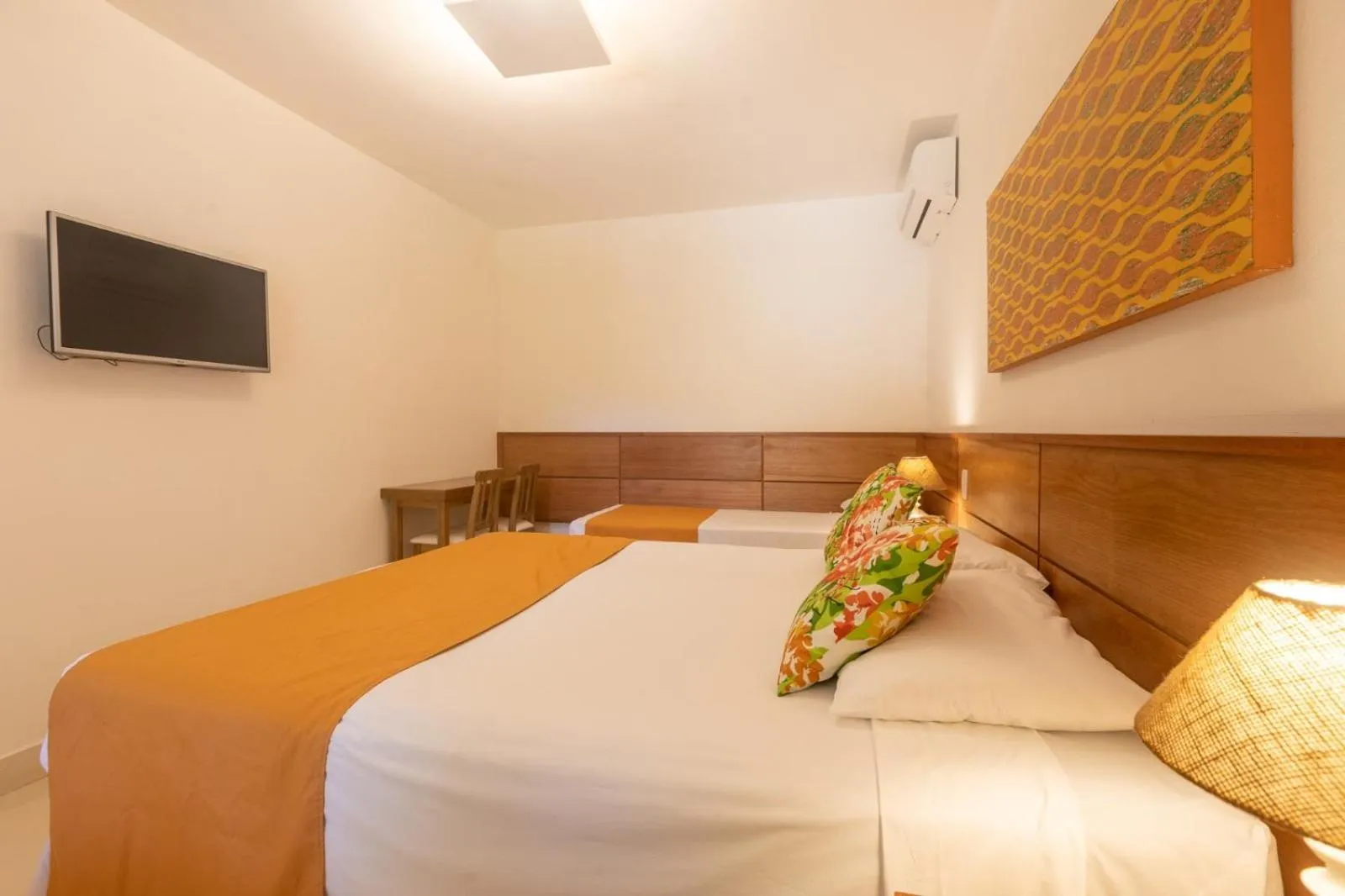 Bed in Pousada dos Tangarás