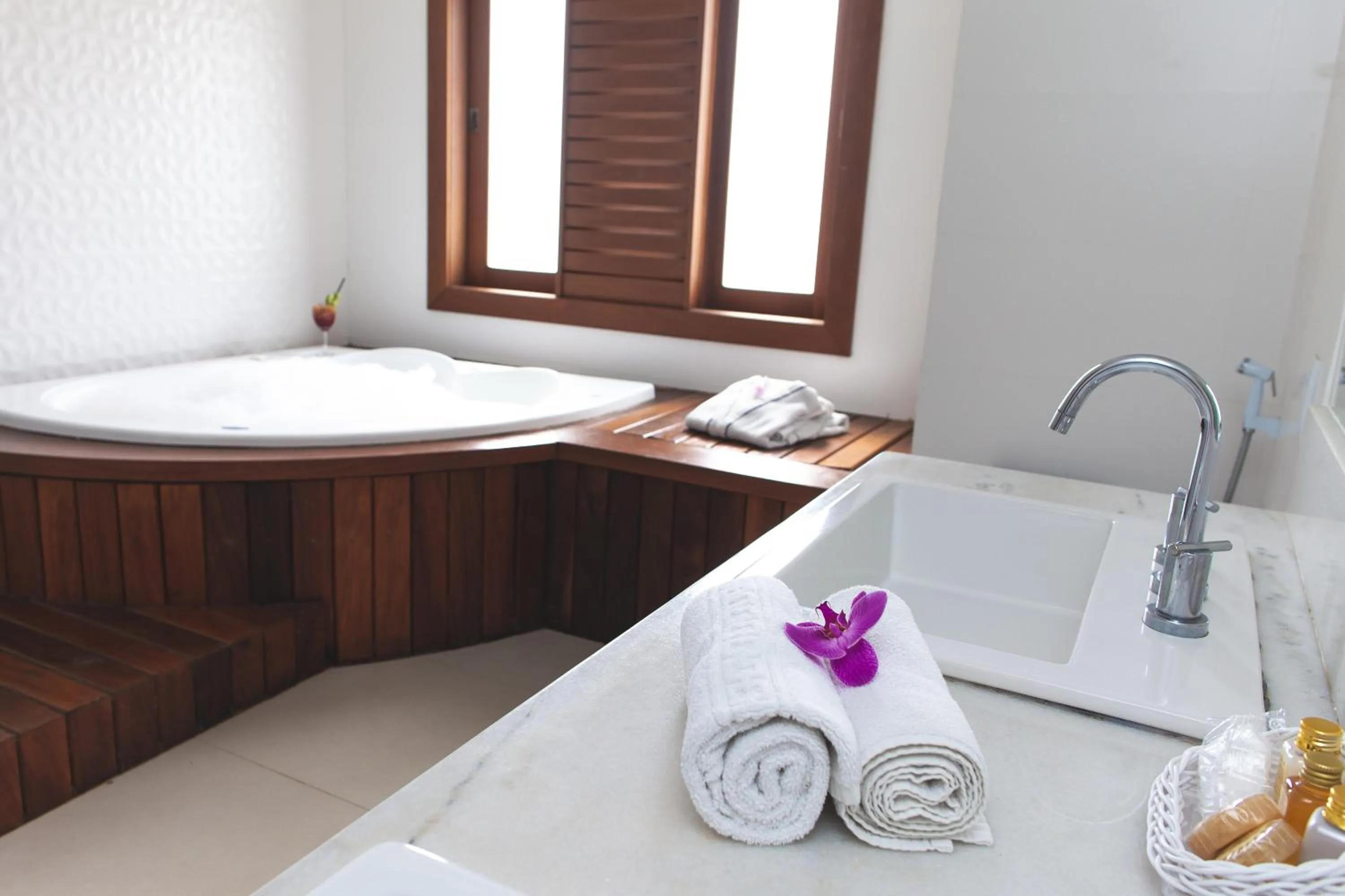 Bathroom in Pousada dos Tangarás