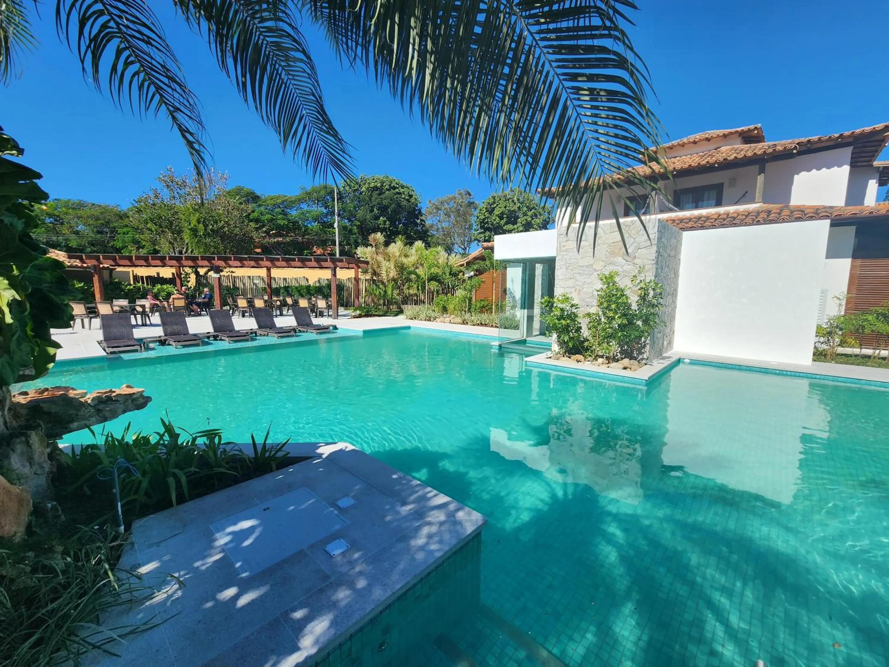 Swimming pool in Pousada dos Tangarás