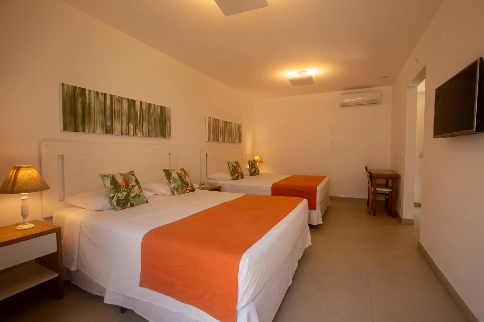 Bed in Pousada dos Tangarás