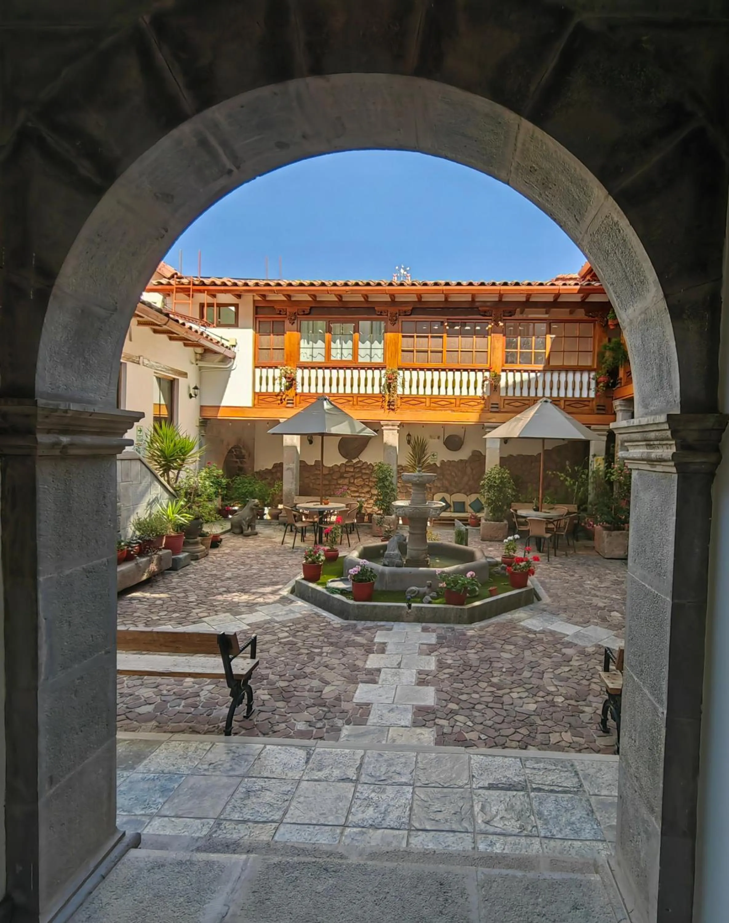 Patio in Hotel Rumi Punku