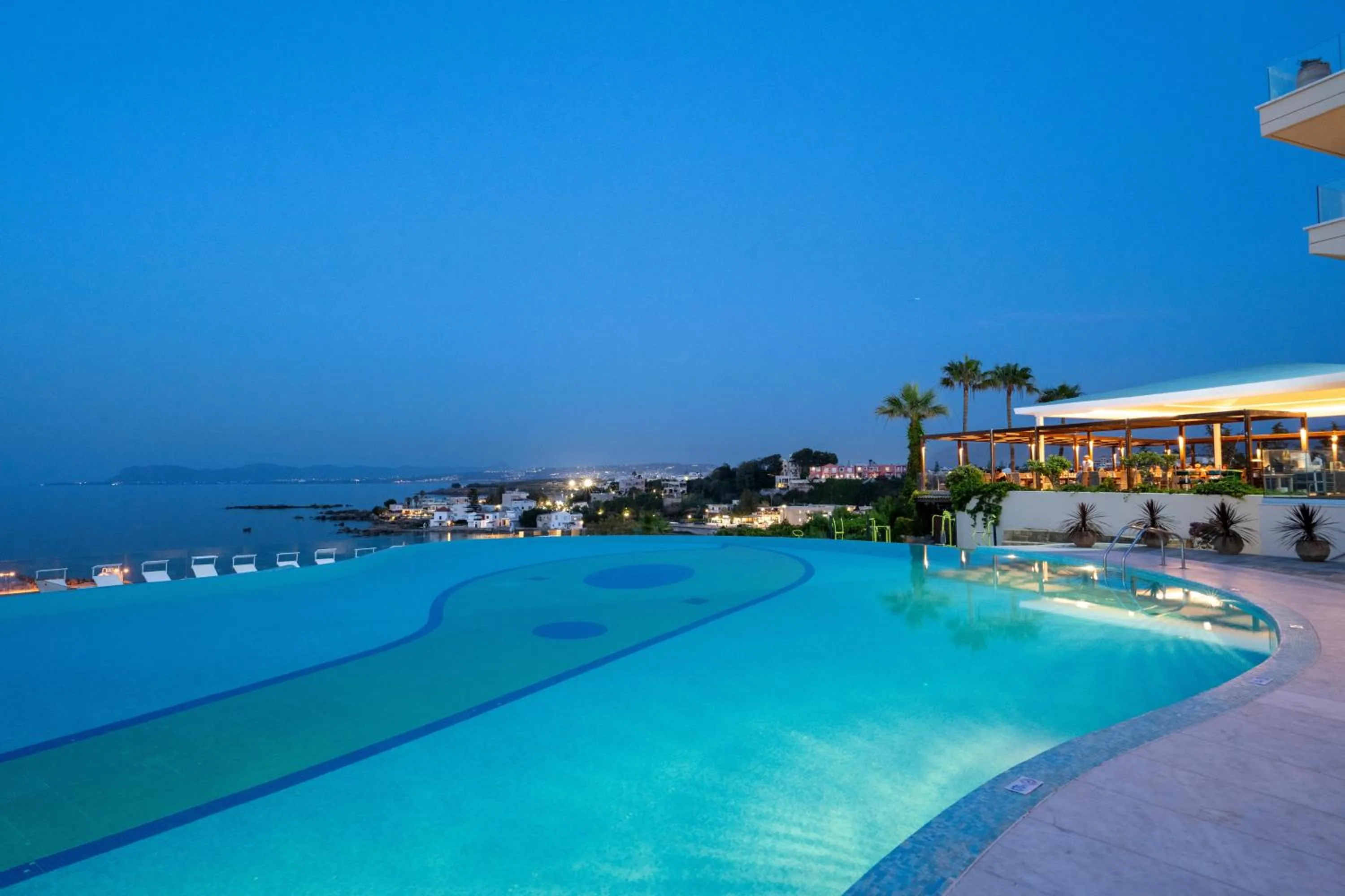 Swimming pool in Leptos Panorama Hotel