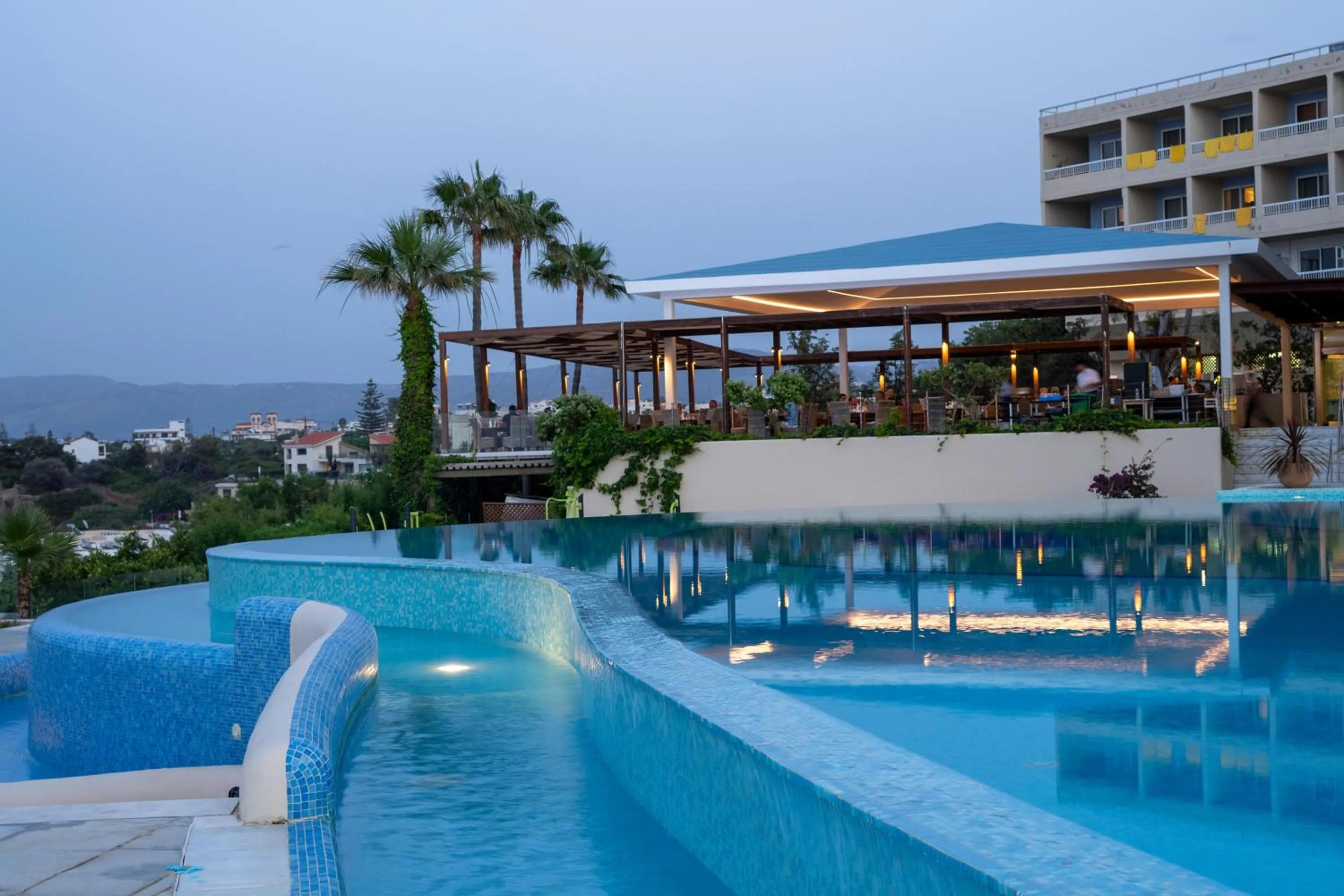 Swimming pool in Leptos Panorama Hotel