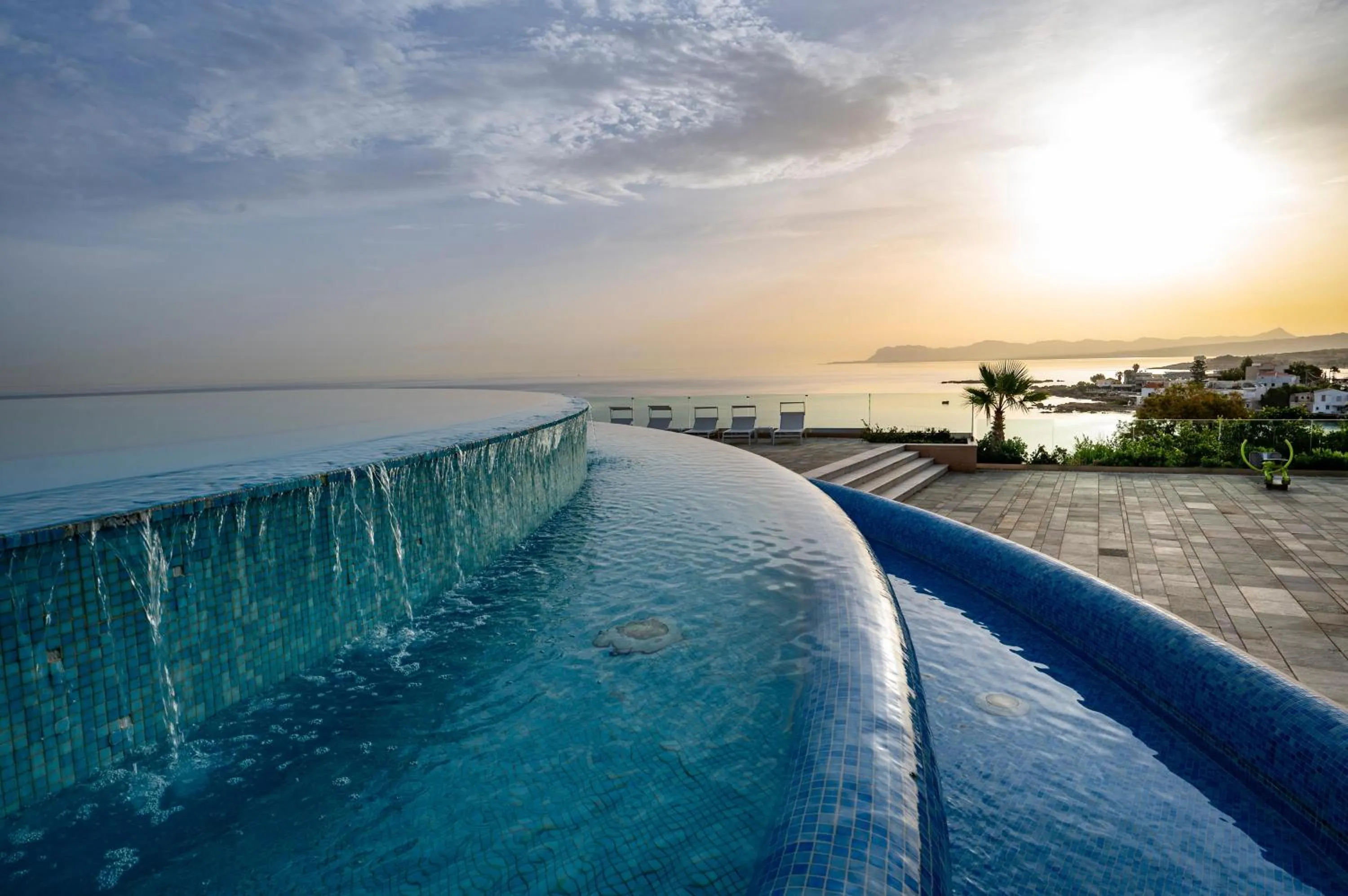 Swimming pool in Leptos Panorama Hotel