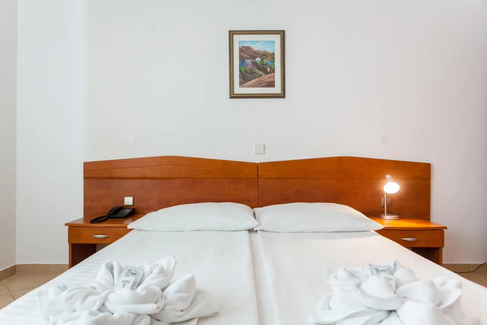 Bed in Hotel Adria