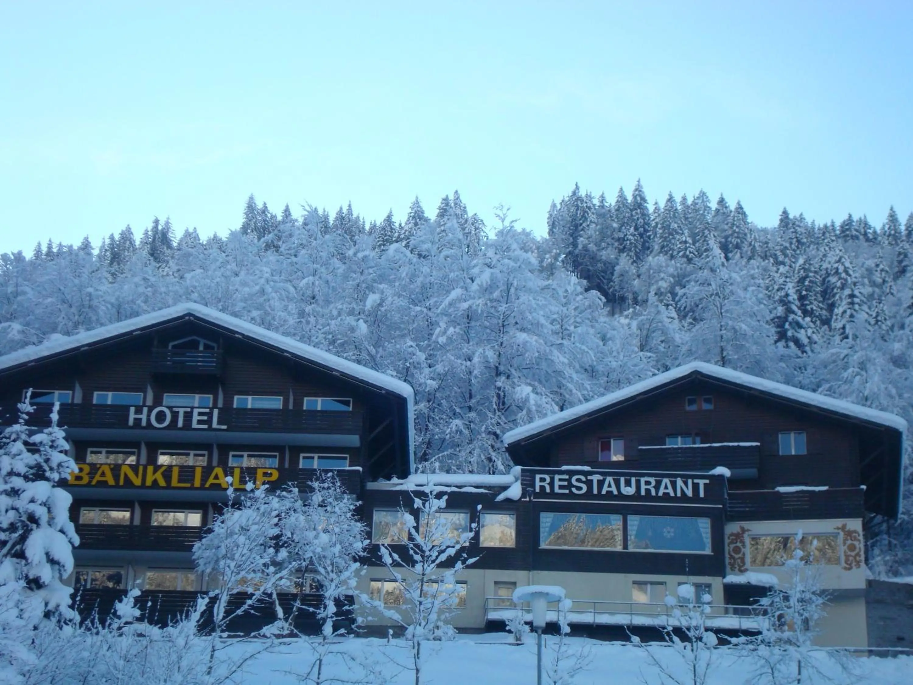 Property building in Hotel Restaurant Bänklialp