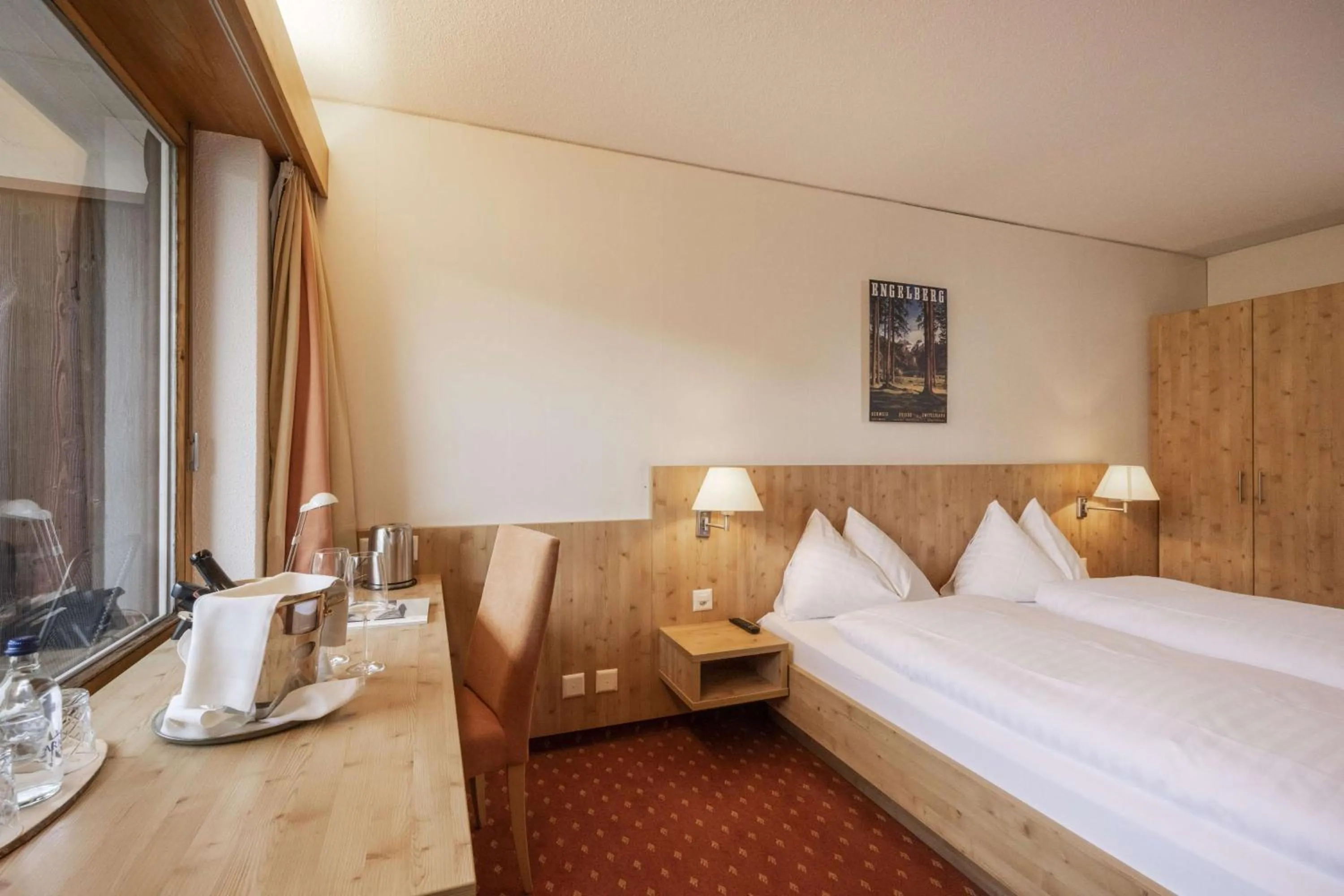 Photo of the whole room, Bed in Hotel Restaurant Bänklialp