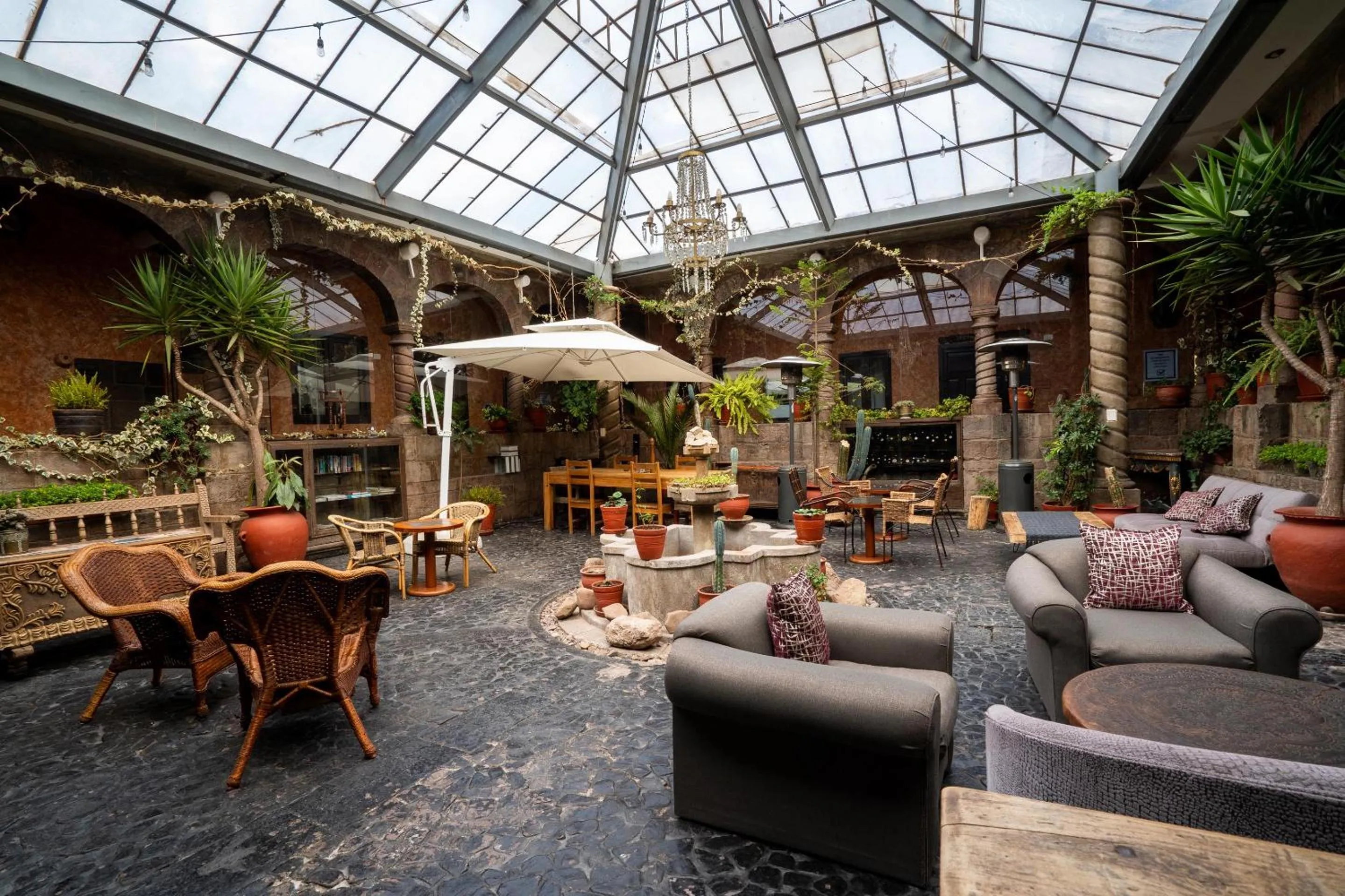 Patio in Andean Wings Boutique Hotel