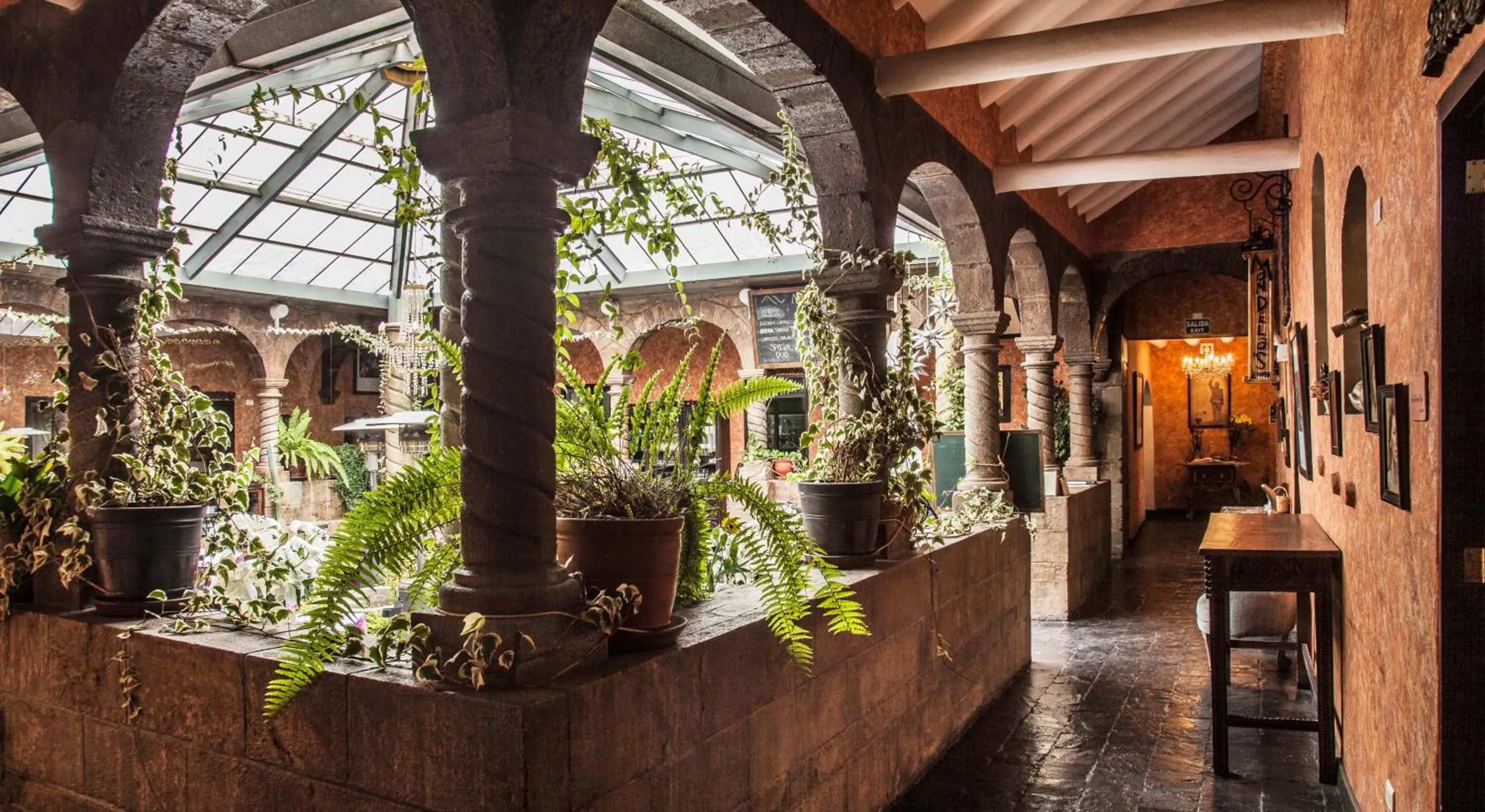 Patio in Andean Wings Boutique Hotel
