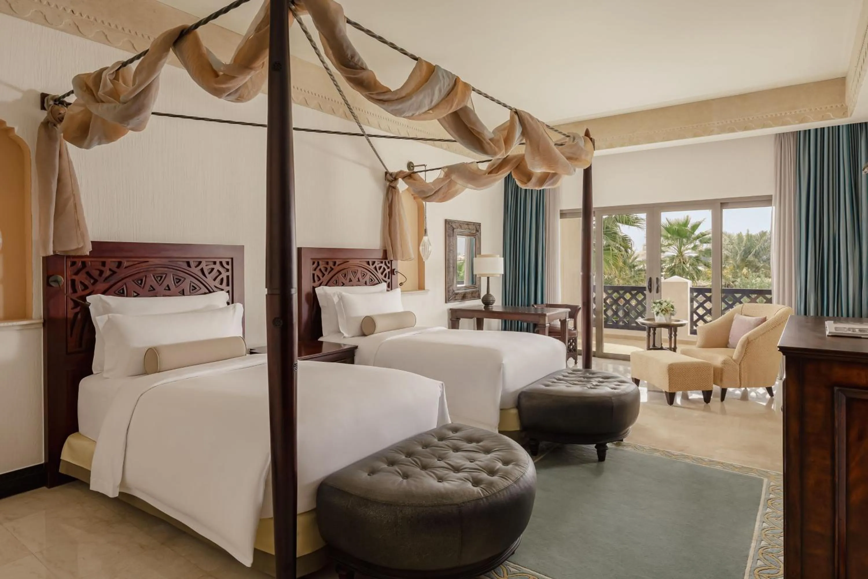 Bedroom, Bed in Sharq Village & Spa, a Ritz-Carlton Hotel