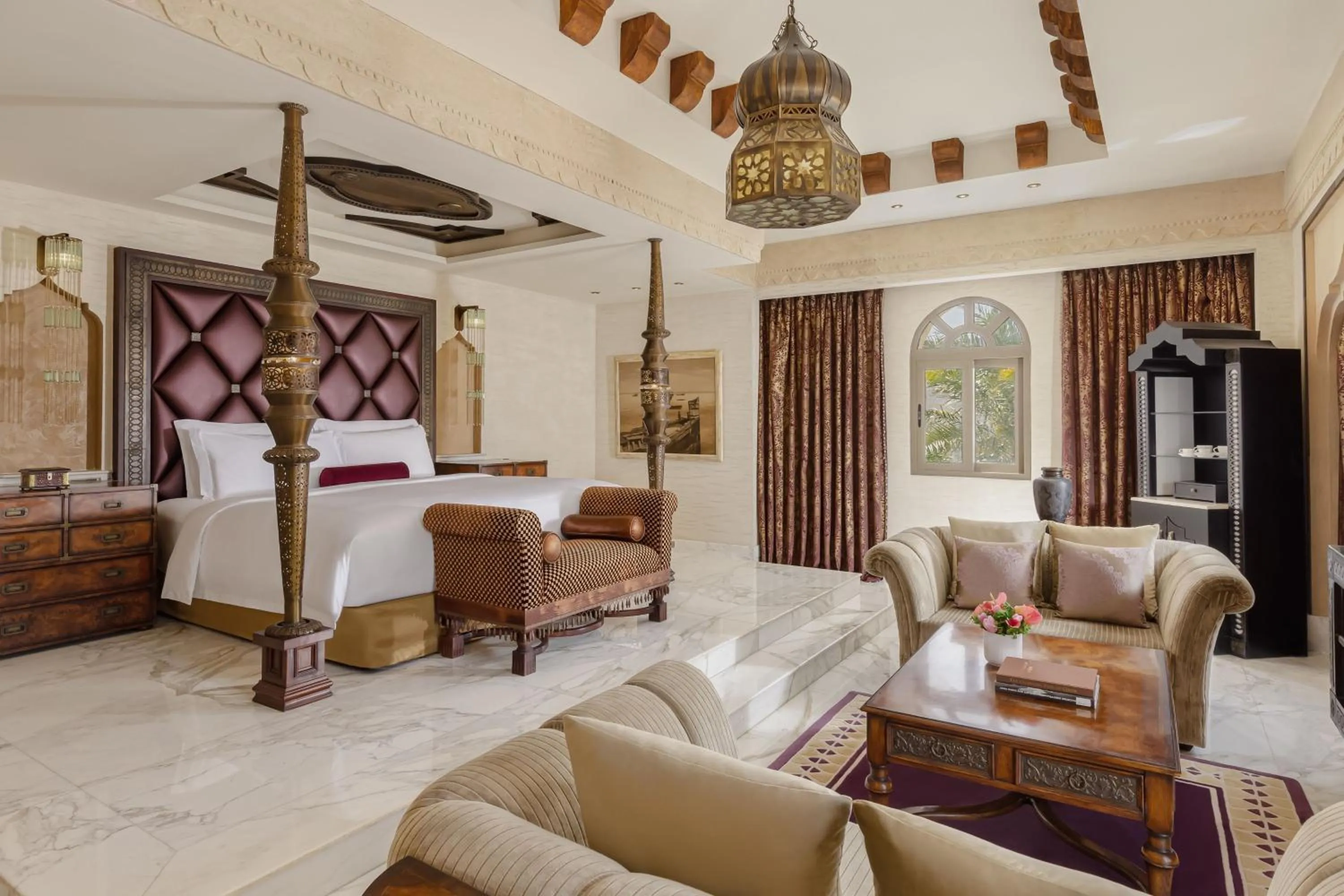Bedroom, Bed in Sharq Village & Spa, a Ritz-Carlton Hotel