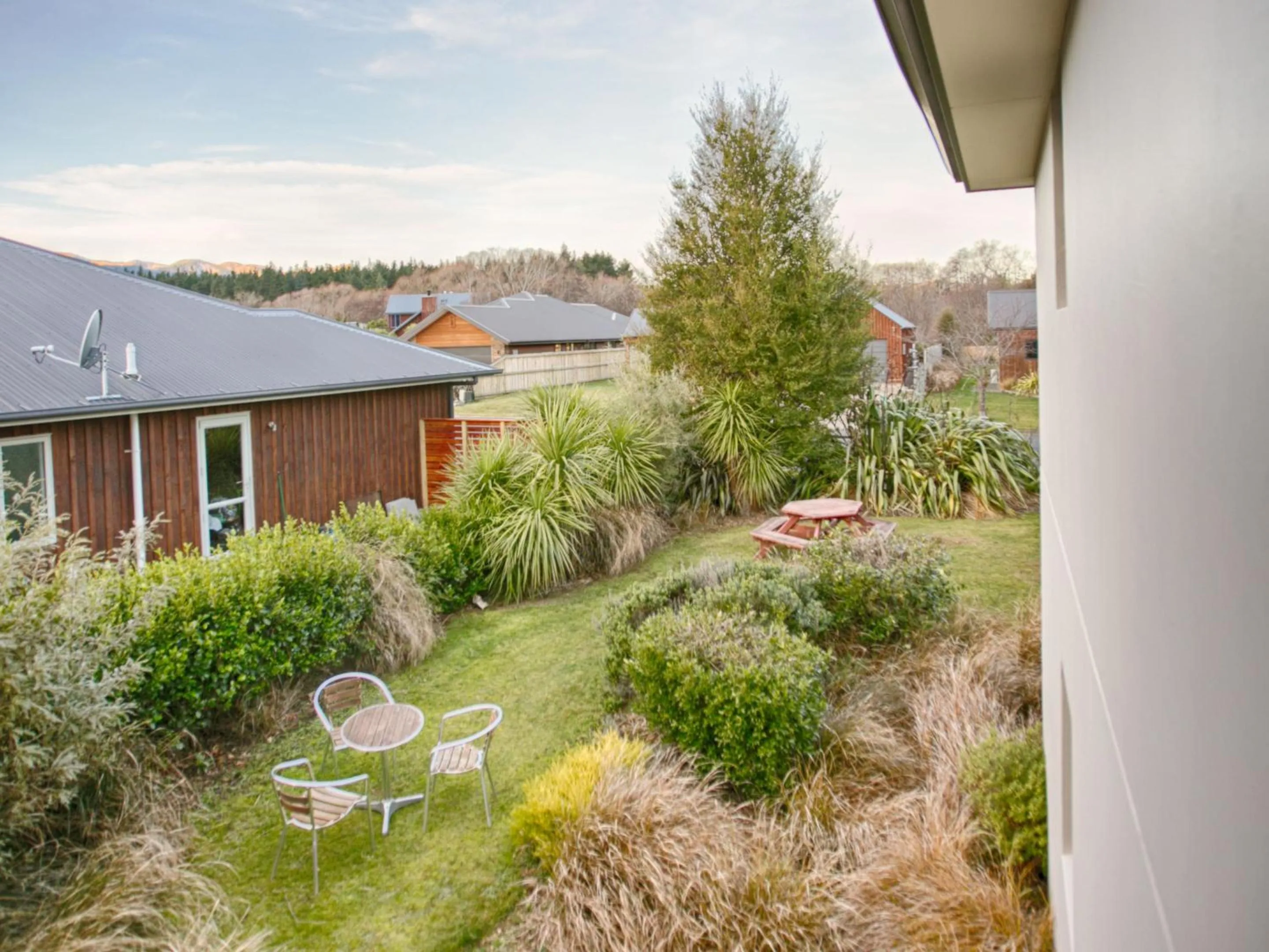 Garden view in Bella Vista Hanmer Springs
