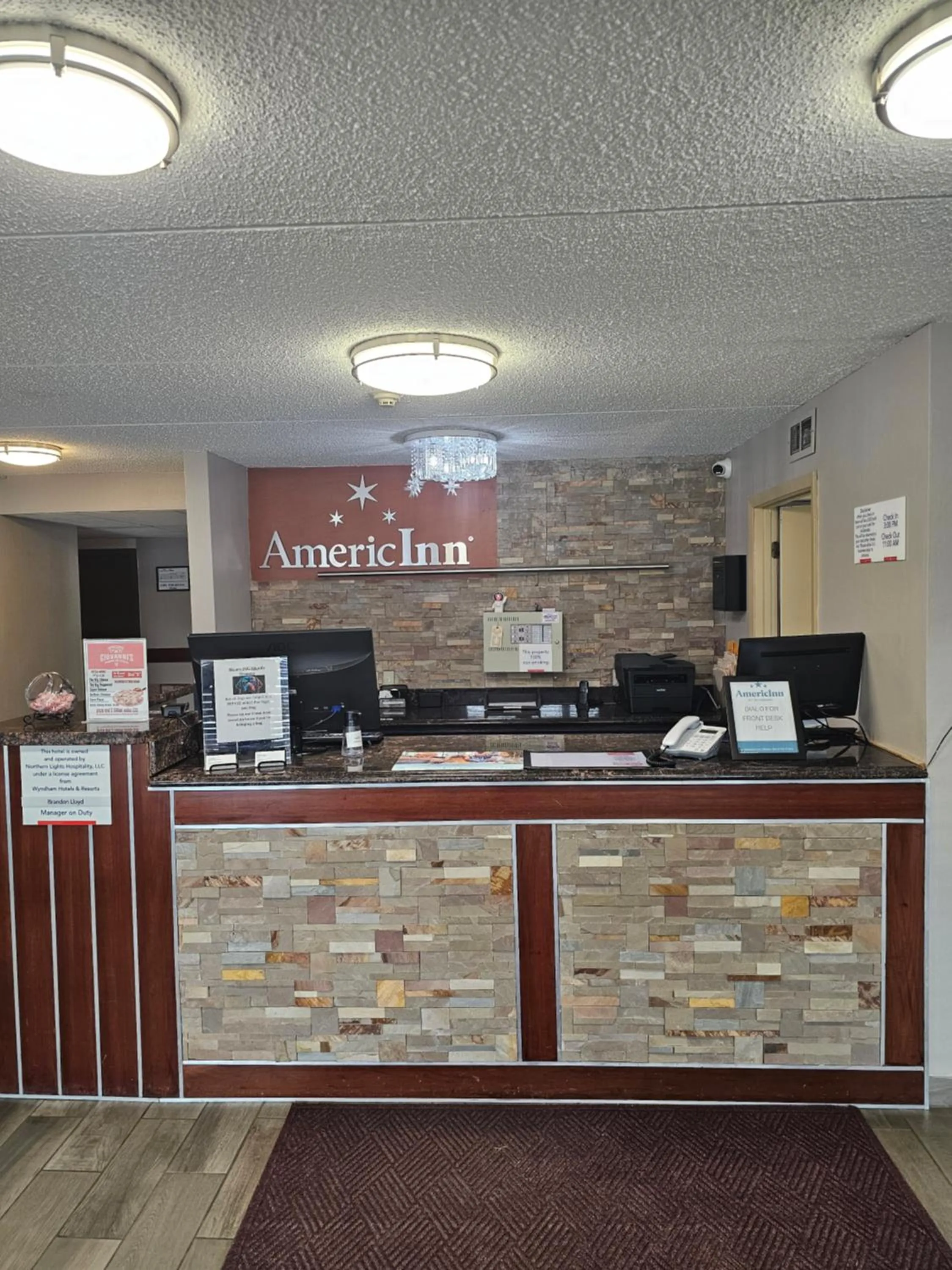 Lobby or reception in AmericInn by Wyndham Baxter Brainerd