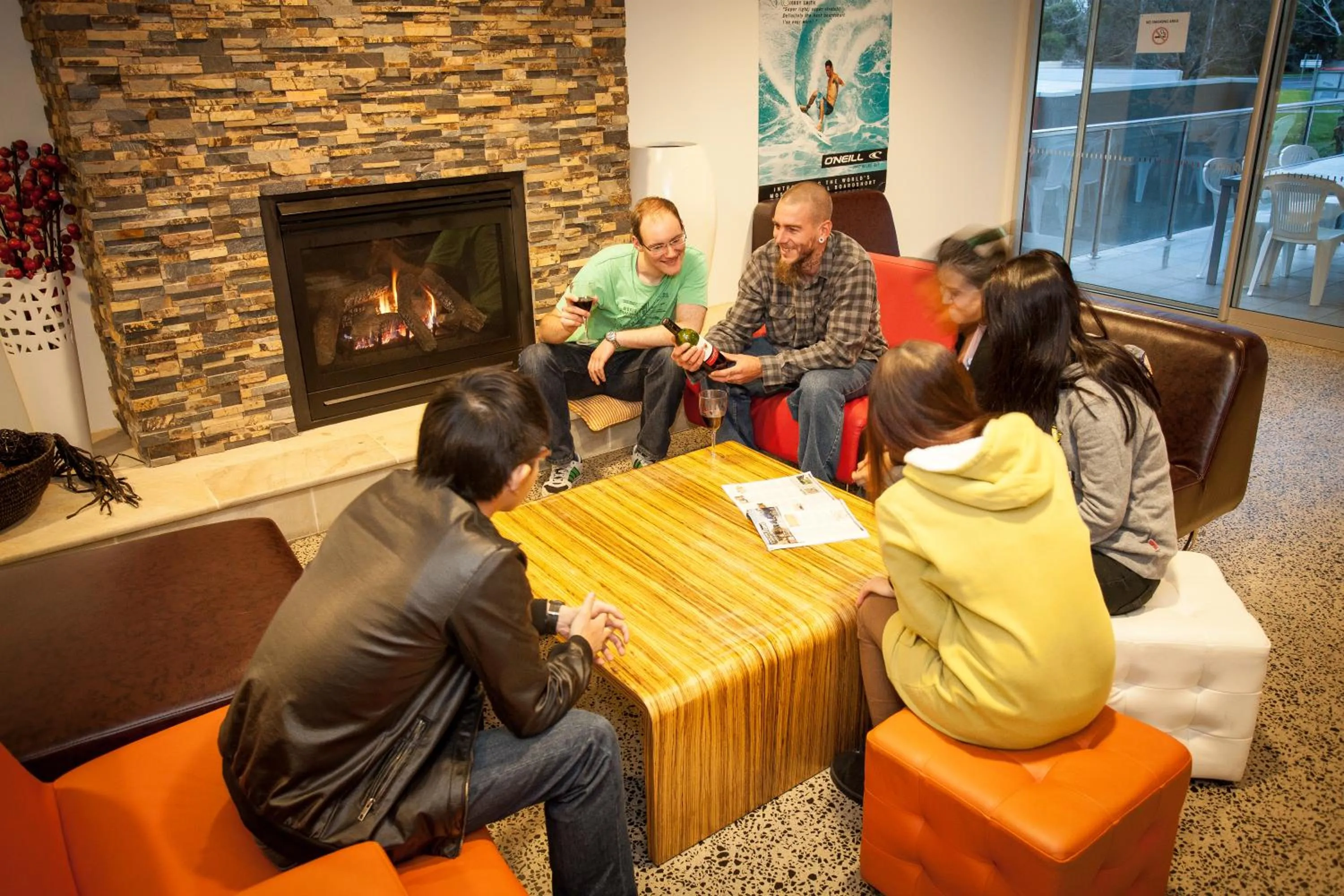 Communal lounge/ TV room in The Island Accommodation