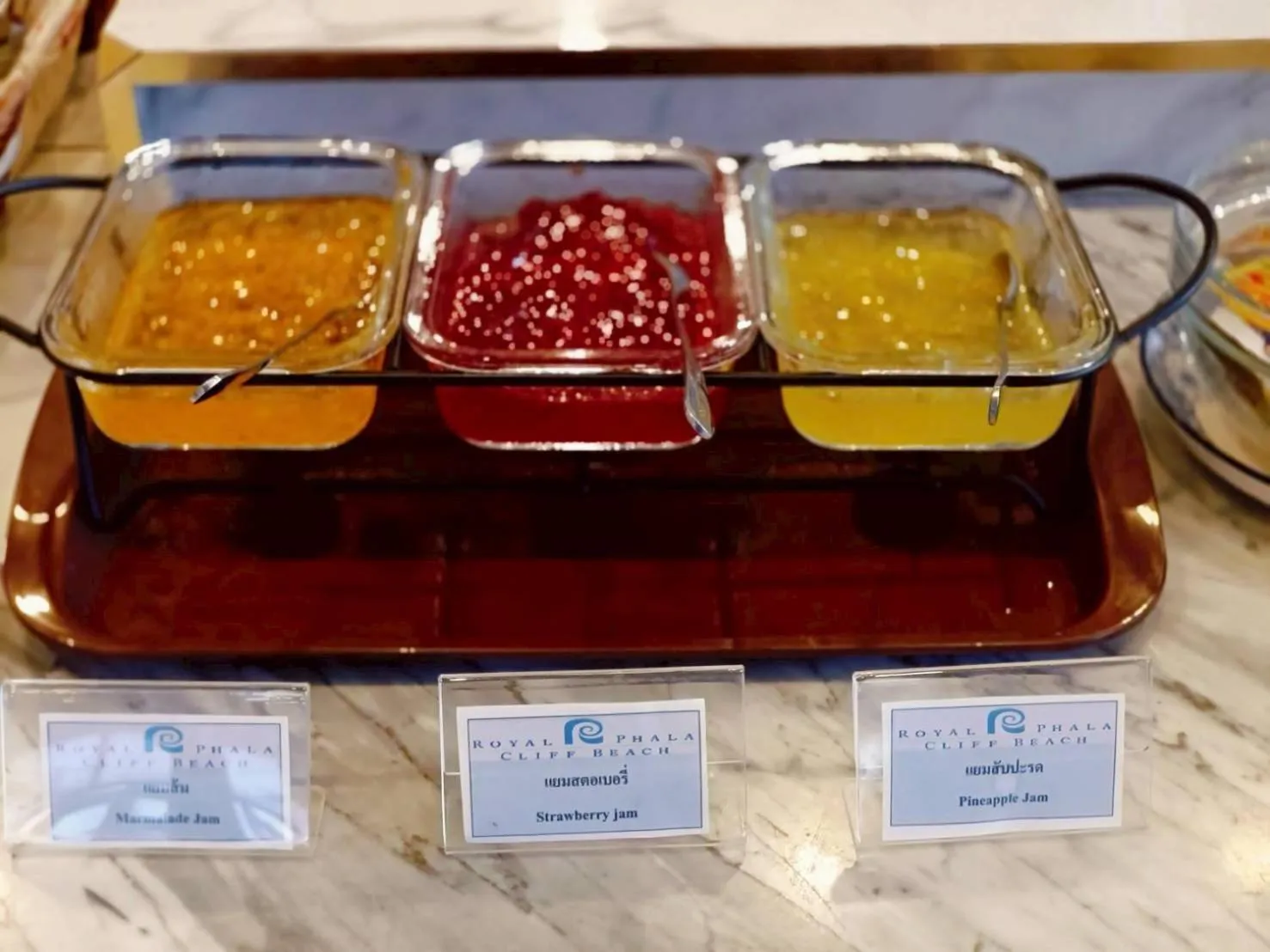 Buffet breakfast in Royal Phala Cliff Beach Resort