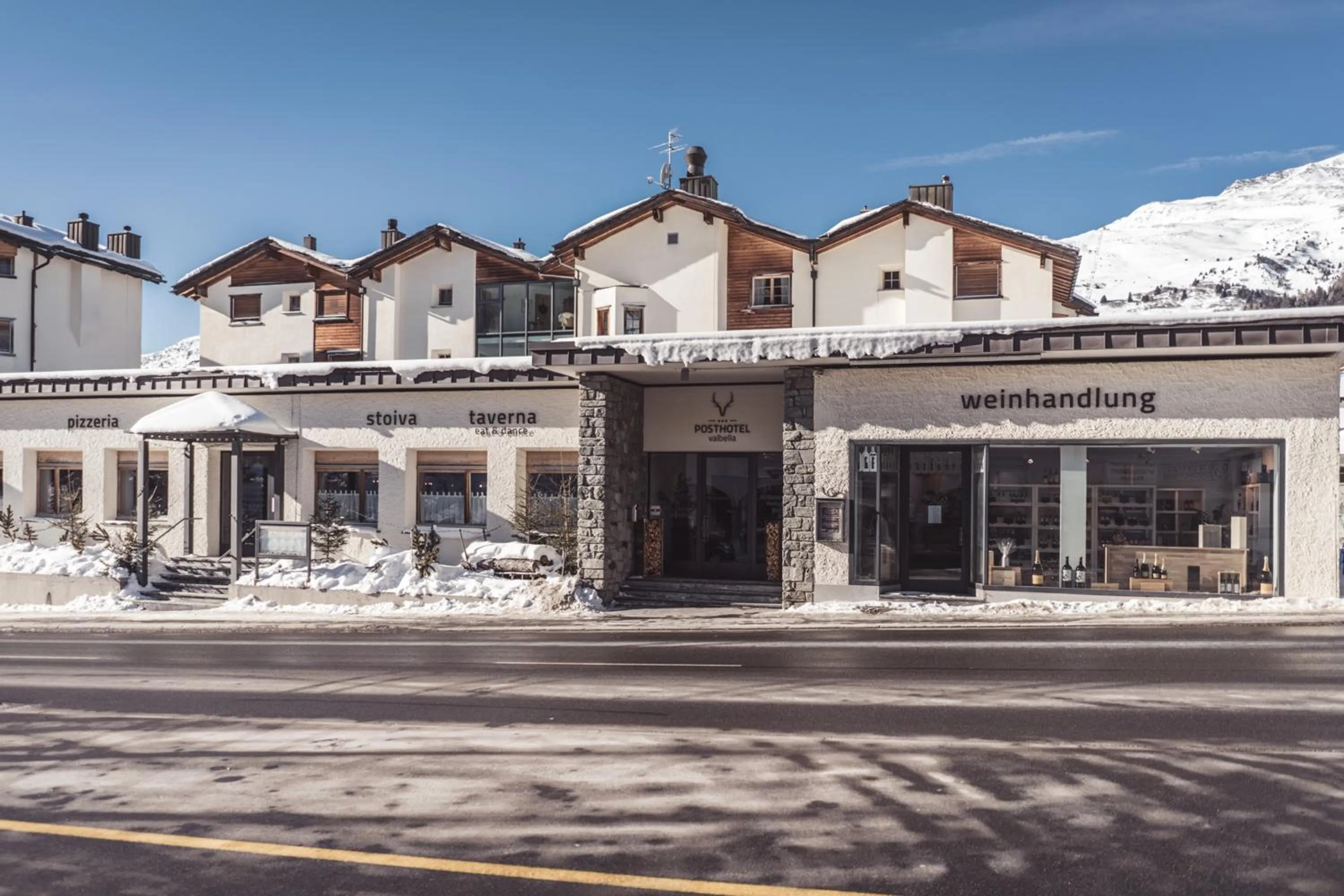 Facade/entrance in Posthotel Valbella - Berge, Spa & Wir