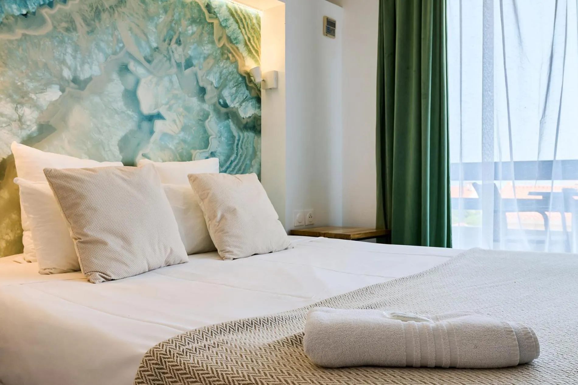 Bed in Hôtel Les Sables - Urban Style - by Logis Hotels