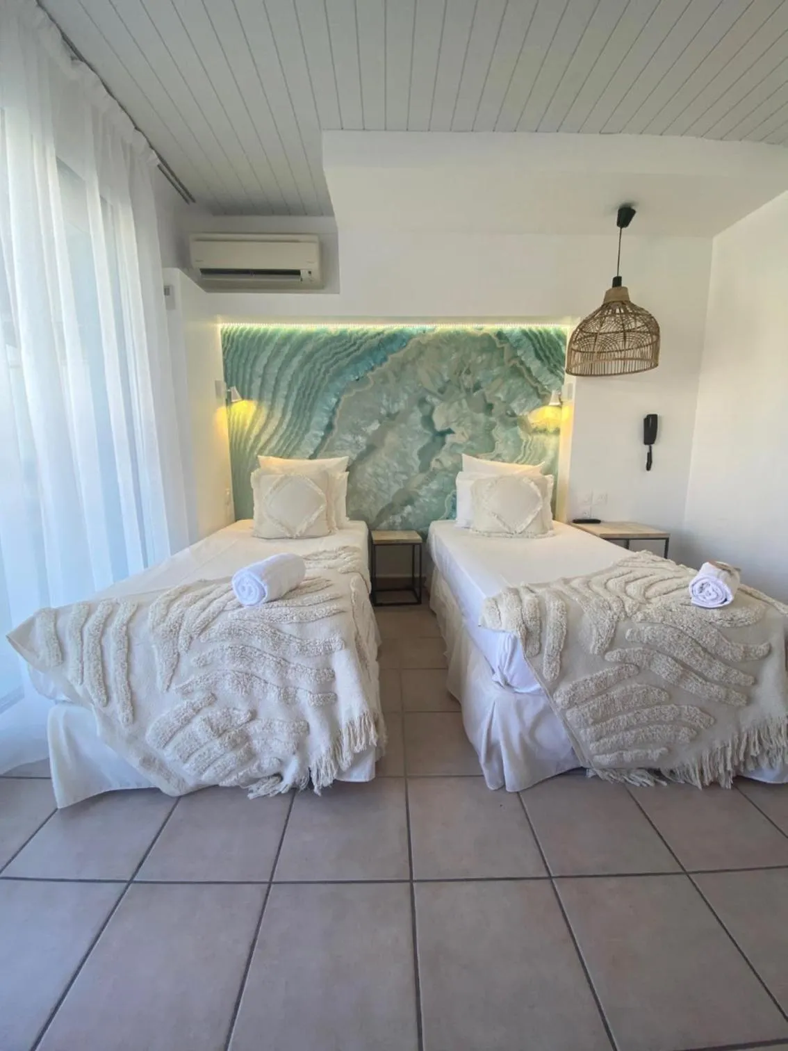 Bedroom, Bed in Hôtel Les Sables - Urban Style - by Logis Hotels