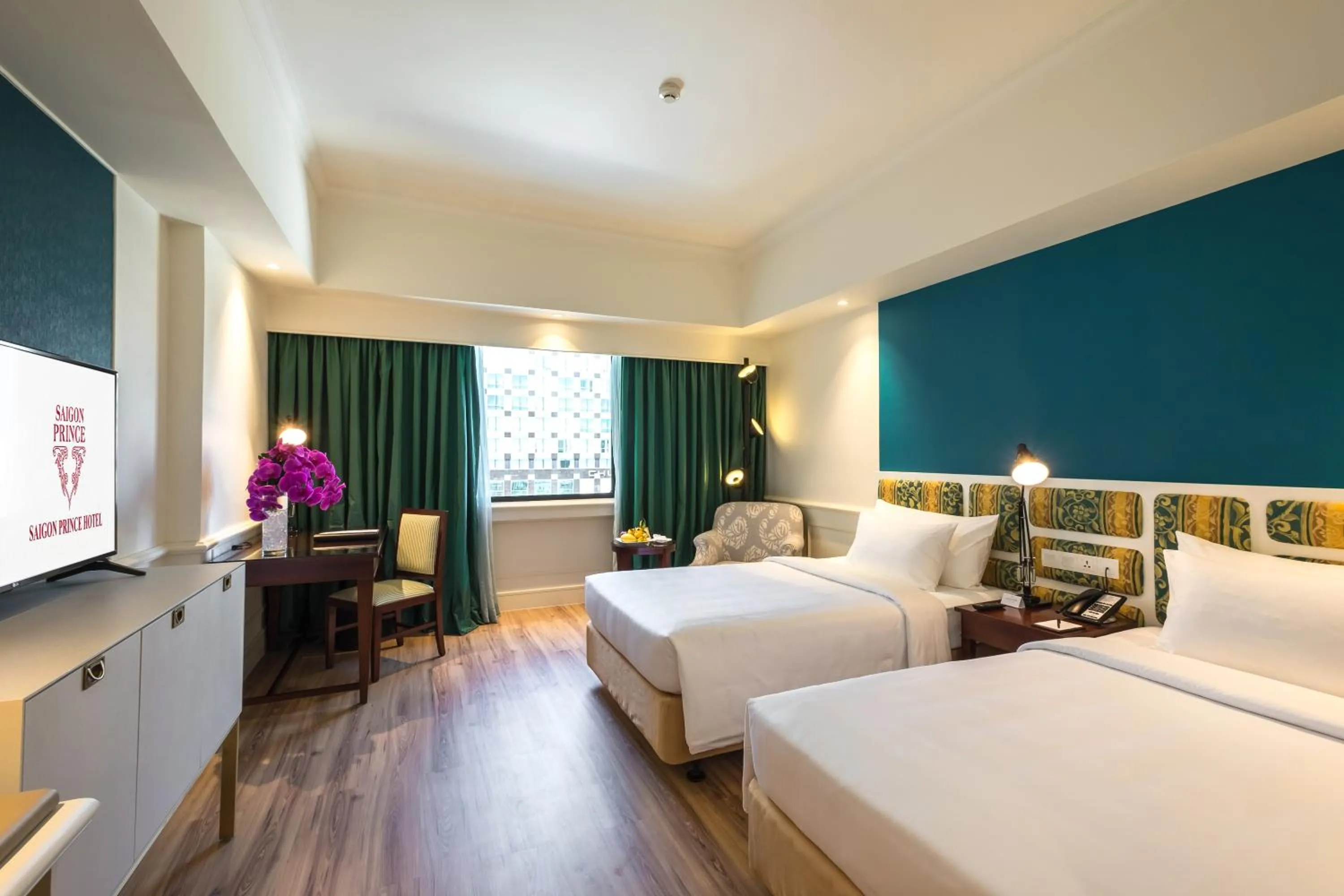 Bed in Saigon Prince Hotel