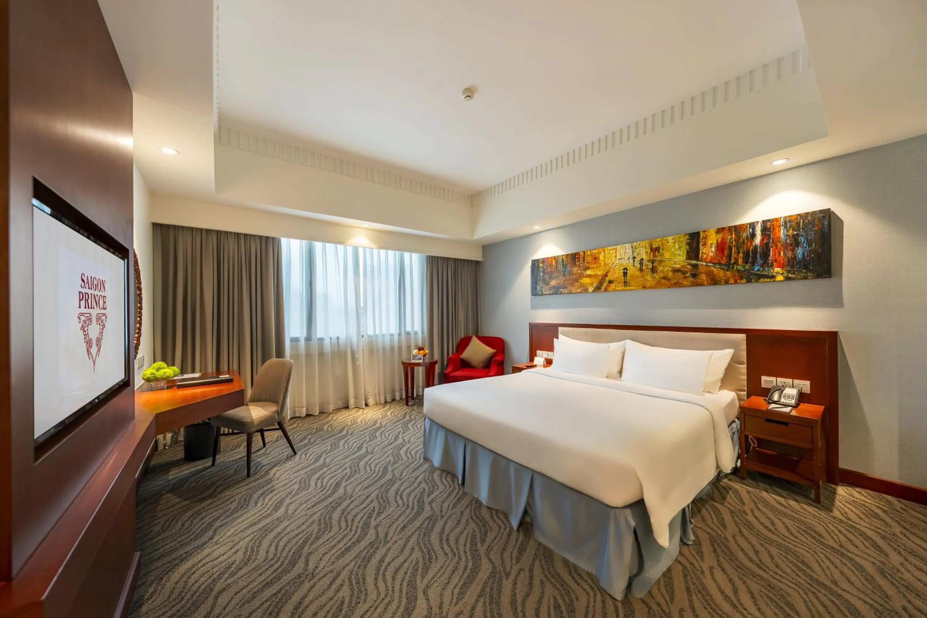 Bed in Saigon Prince Hotel