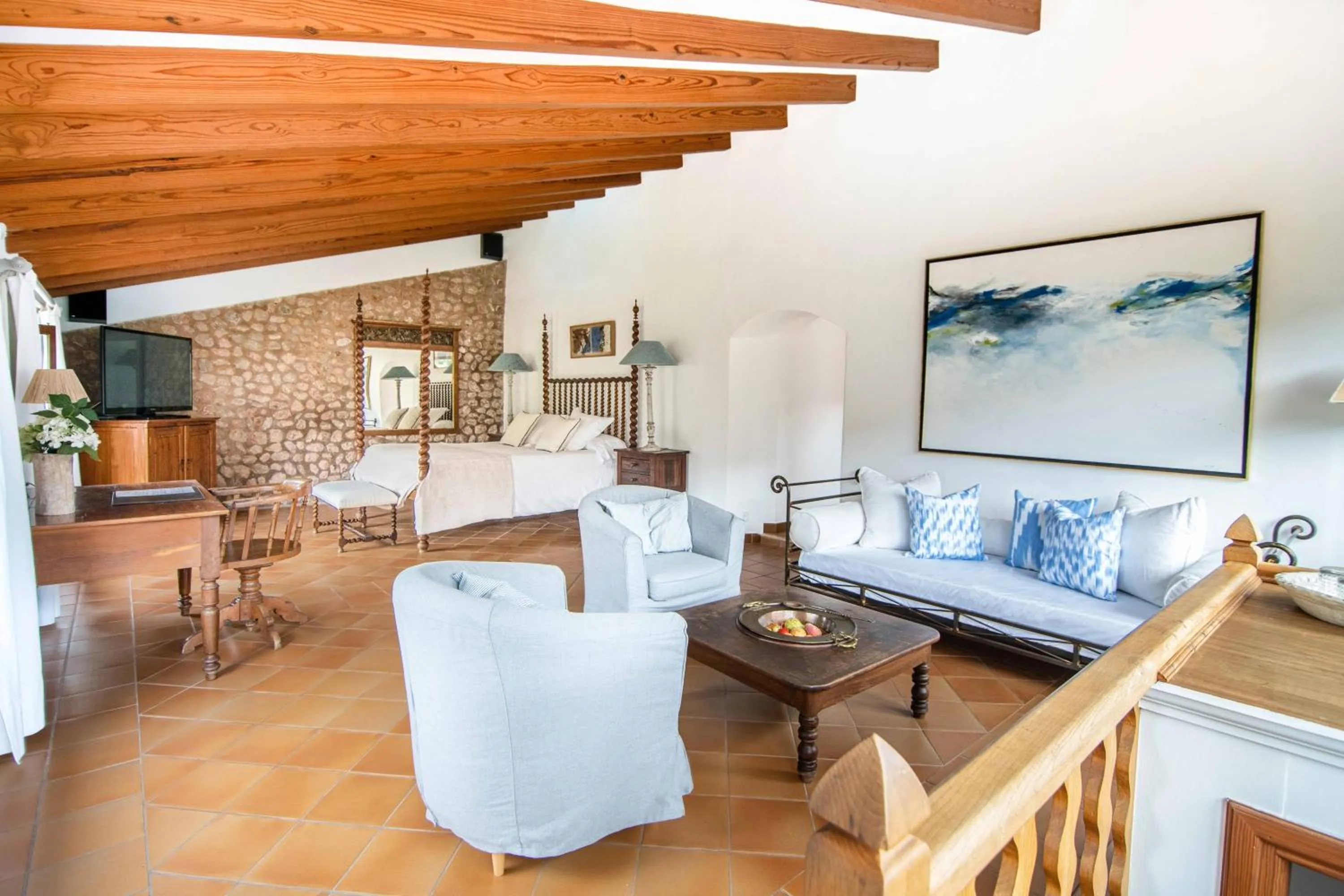 Living room in Finca Ca'n Quatre