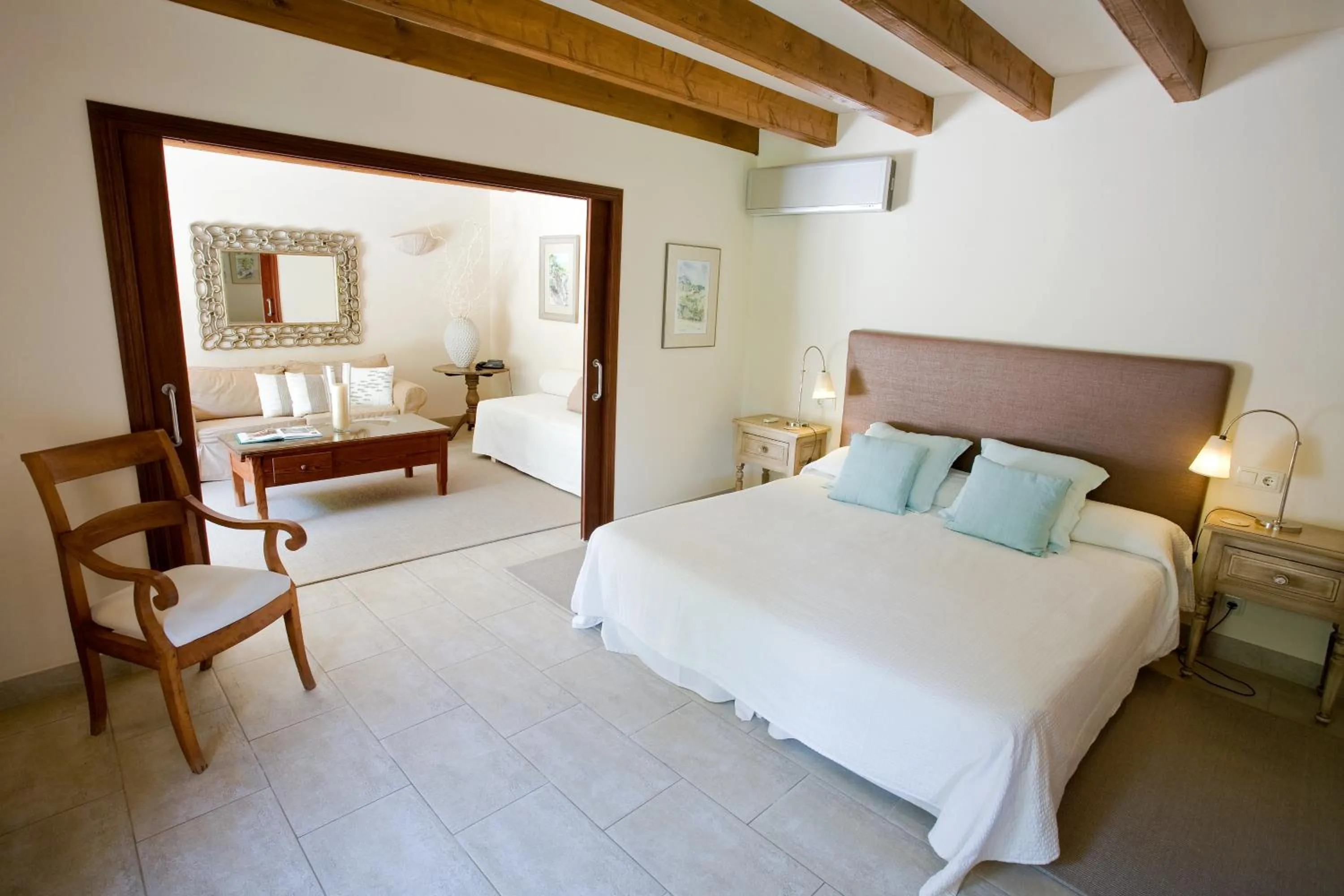 Bedroom, Bed in Finca Ca'n Quatre