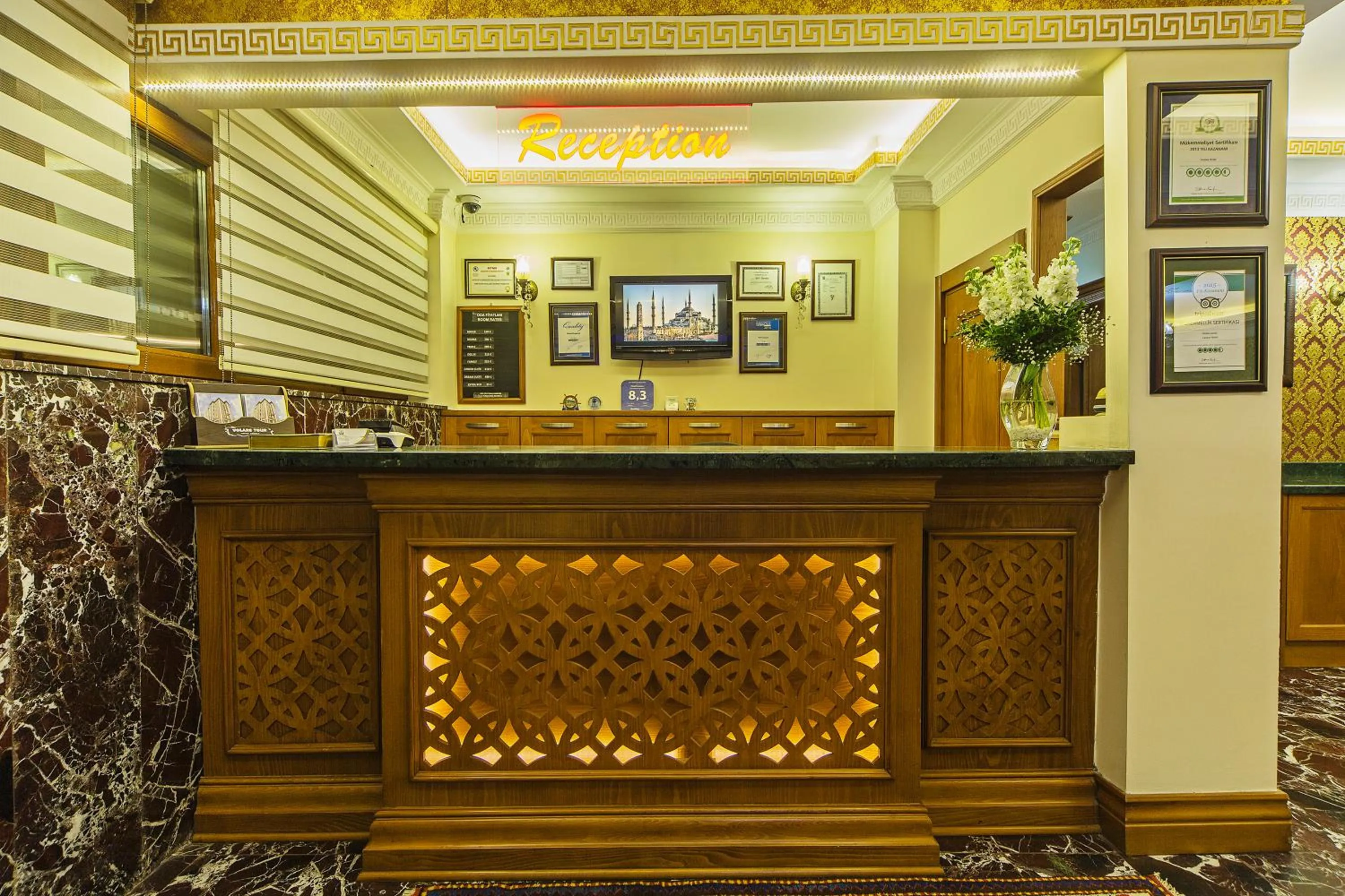 Lobby or reception in Lausos Hotel Sultanahmet