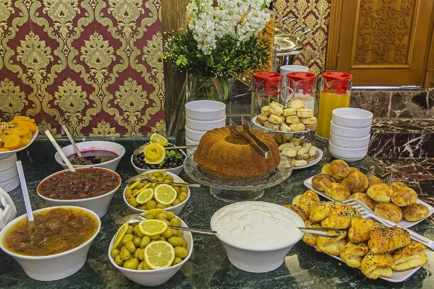 Buffet breakfast in Lausos Hotel Sultanahmet