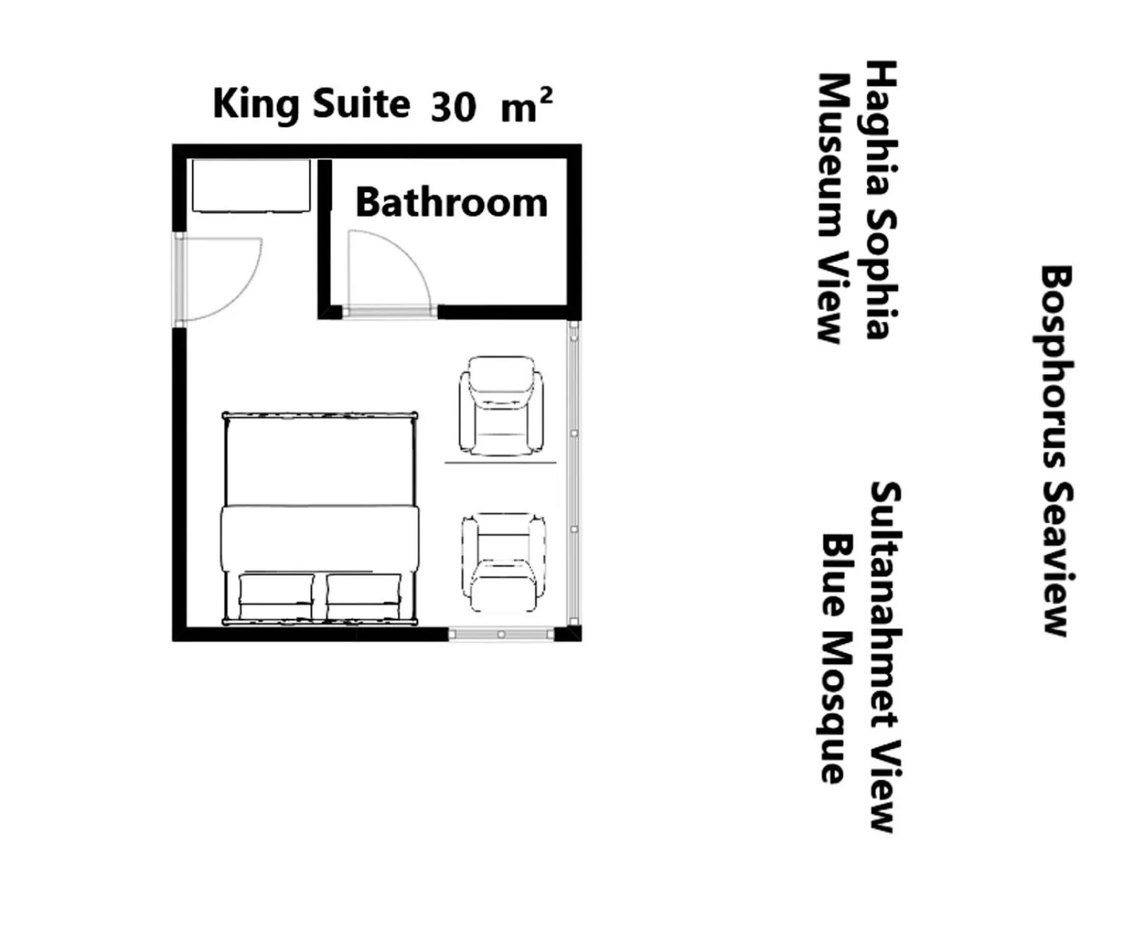 Floor plan in Lausos Hotel Sultanahmet
