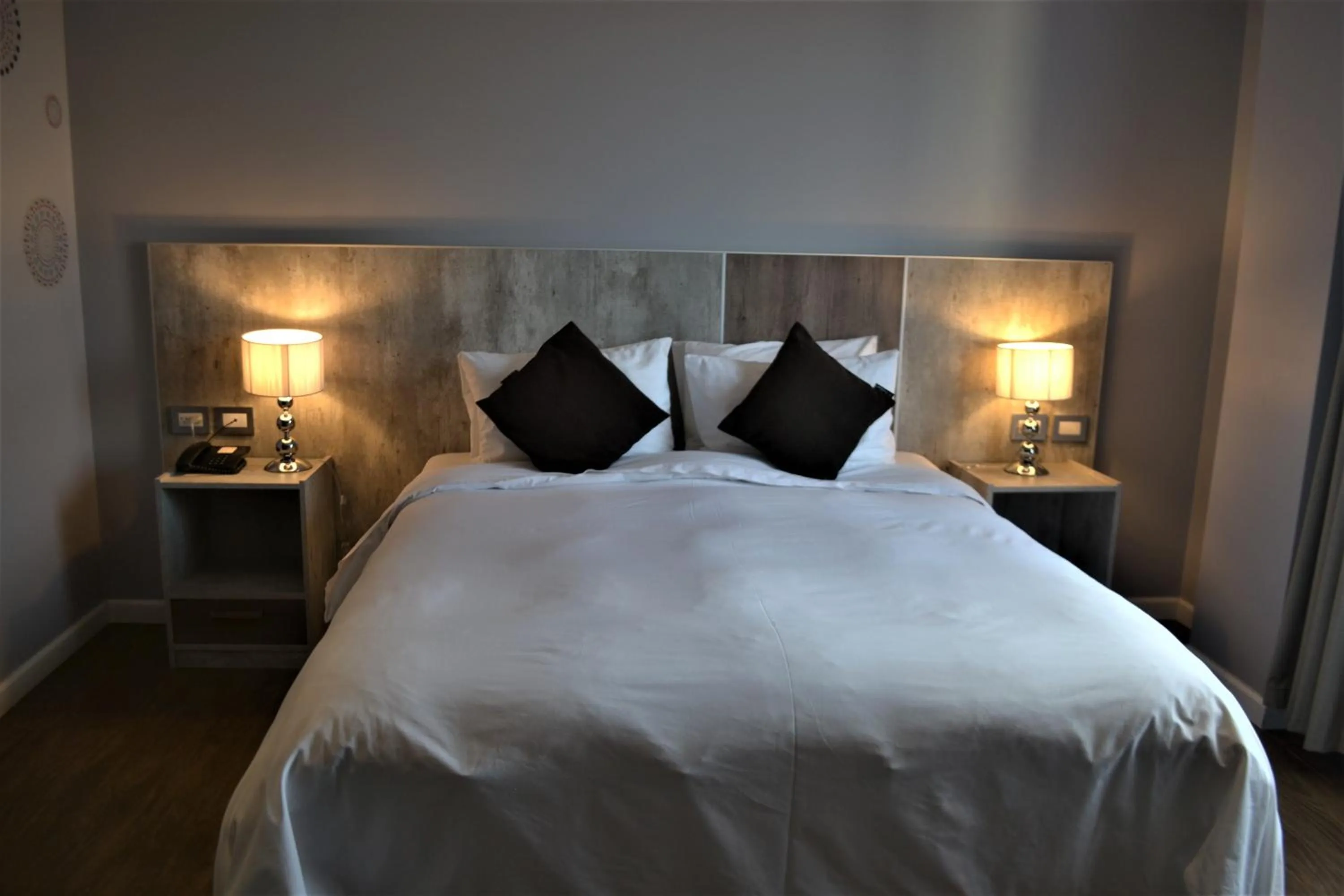 Bed in Hosteria y Restaurante America