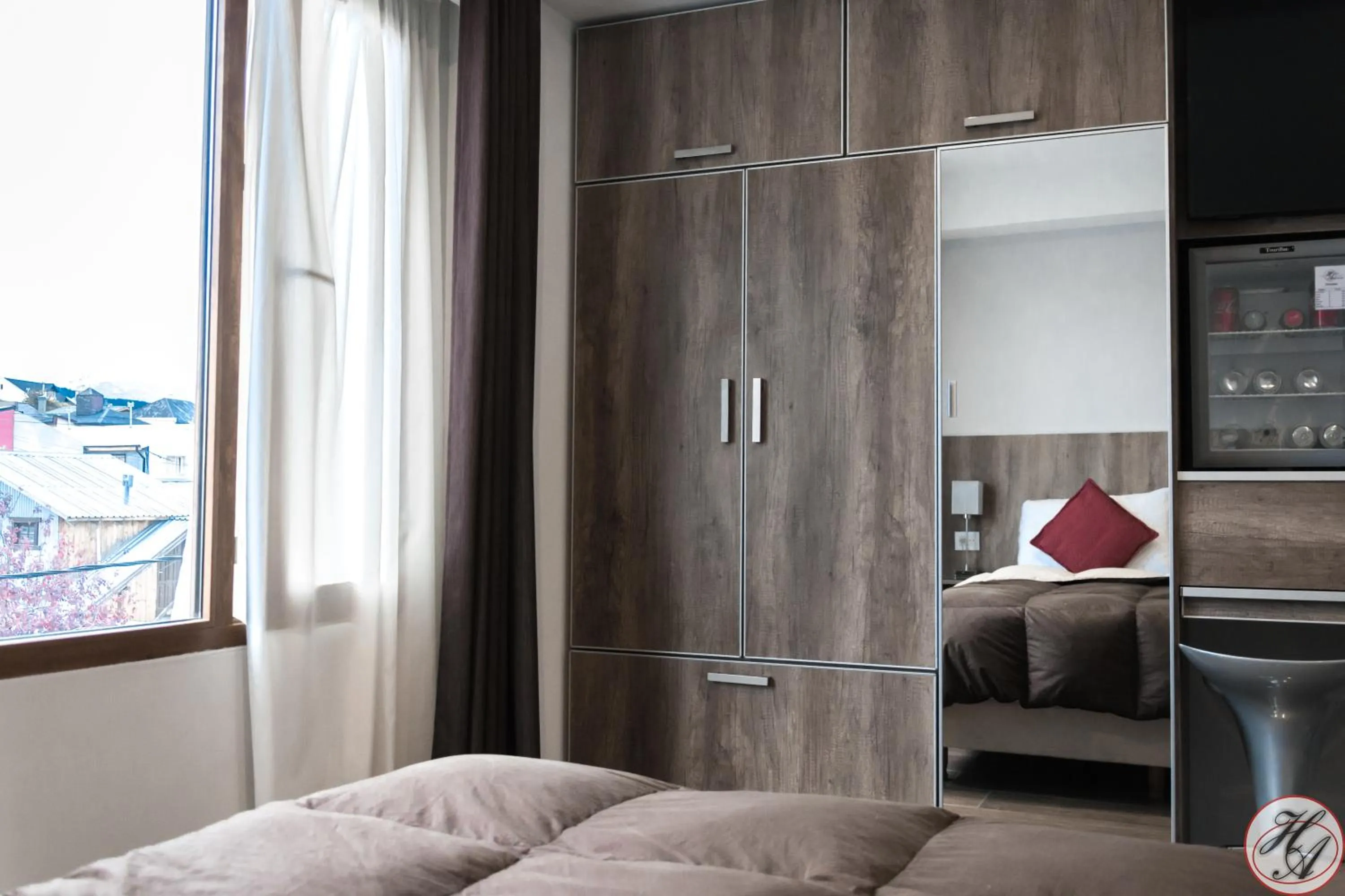 Bed in Hosteria y Restaurante America